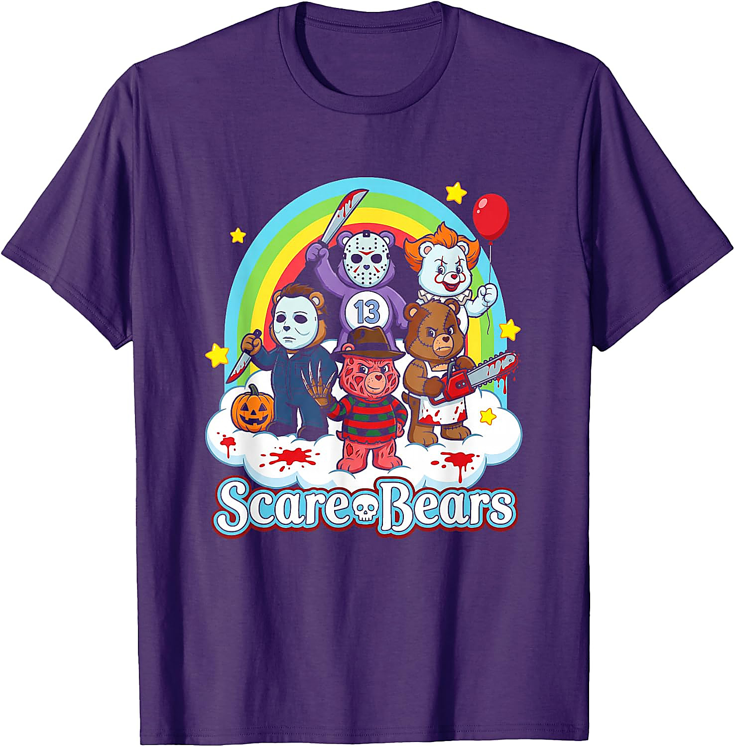 Scare Bears Funny Horror Halloween T-Shirt