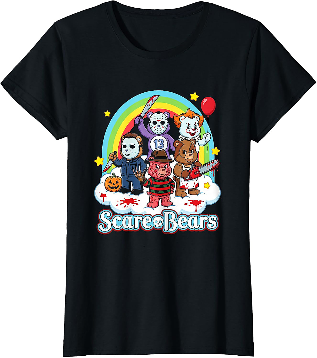 Scare Bears Funny Horror Halloween T-Shirt