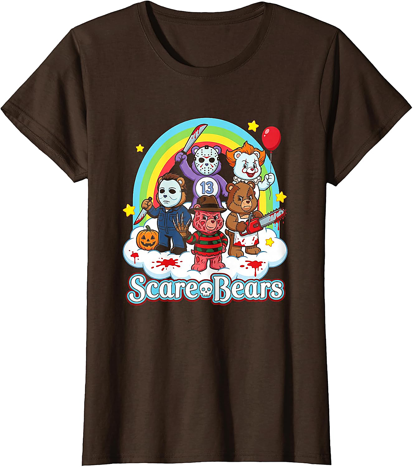 Scare Bears Funny Horror Halloween T-Shirt