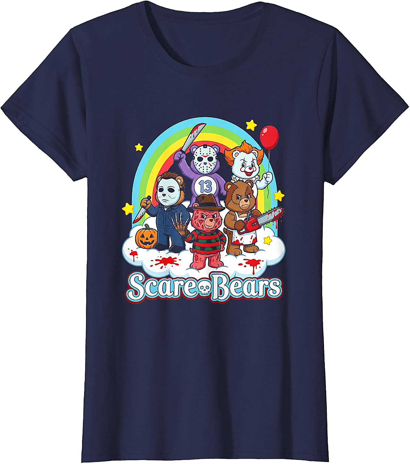 Scare Bears Funny Horror Halloween T-Shirt