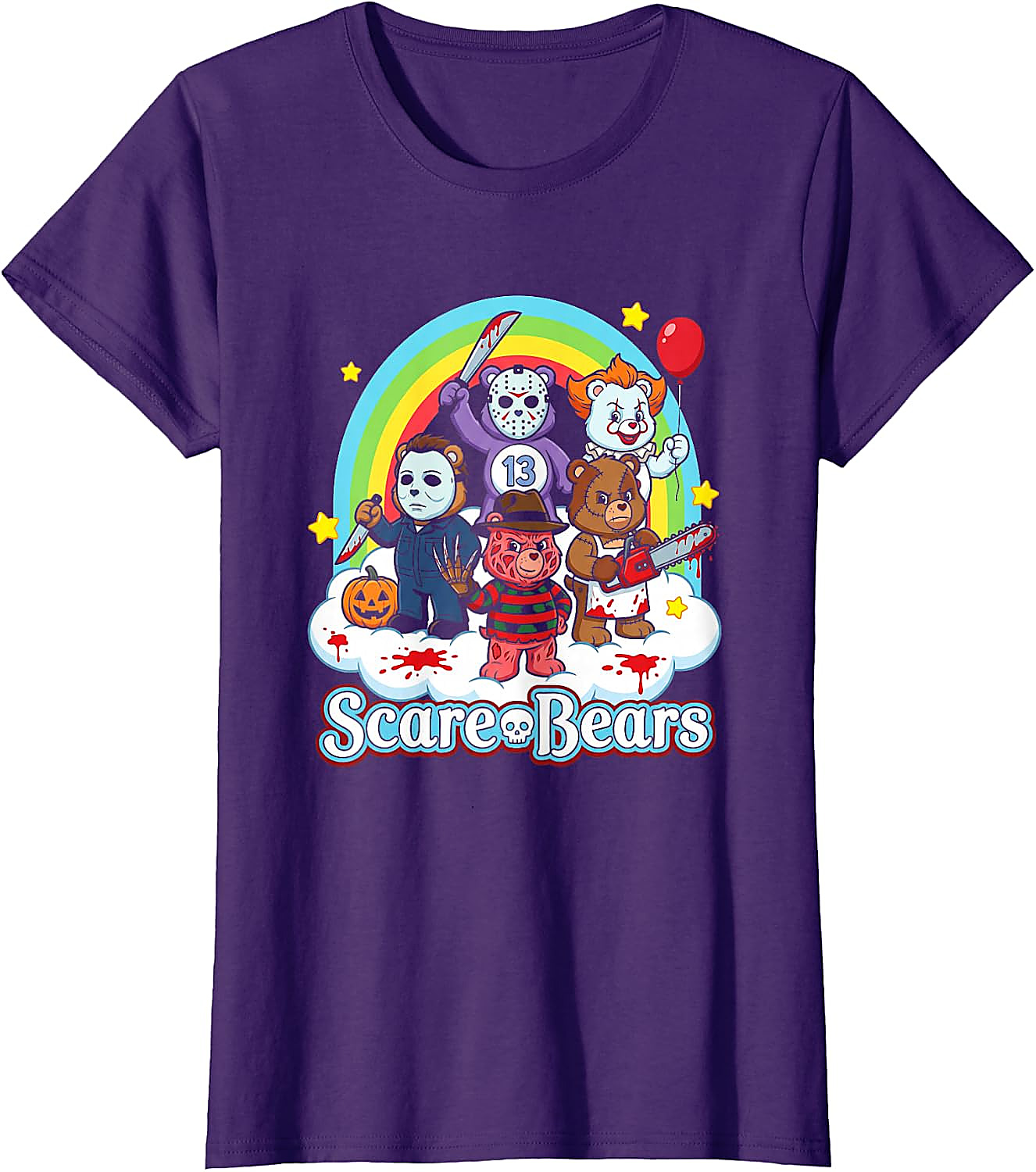 Scare Bears Funny Horror Halloween T-Shirt