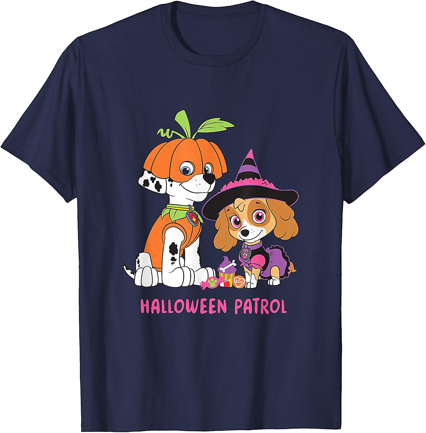 Paw Patrol Halloween Patrol T-Shirt | Witch & Pumpkin Tee