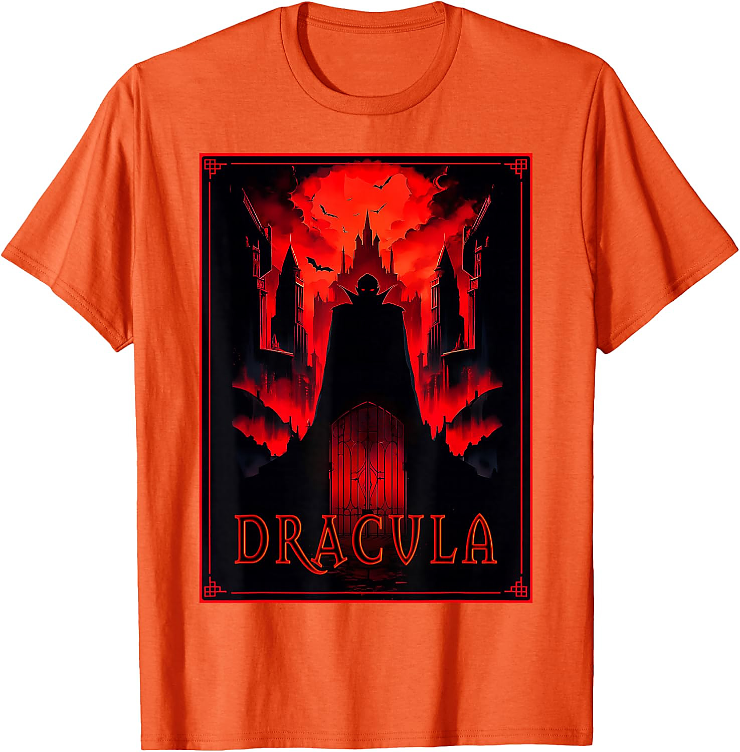 Dracula Gothic Horror T-Shirt | Vampire Castle Art Tee