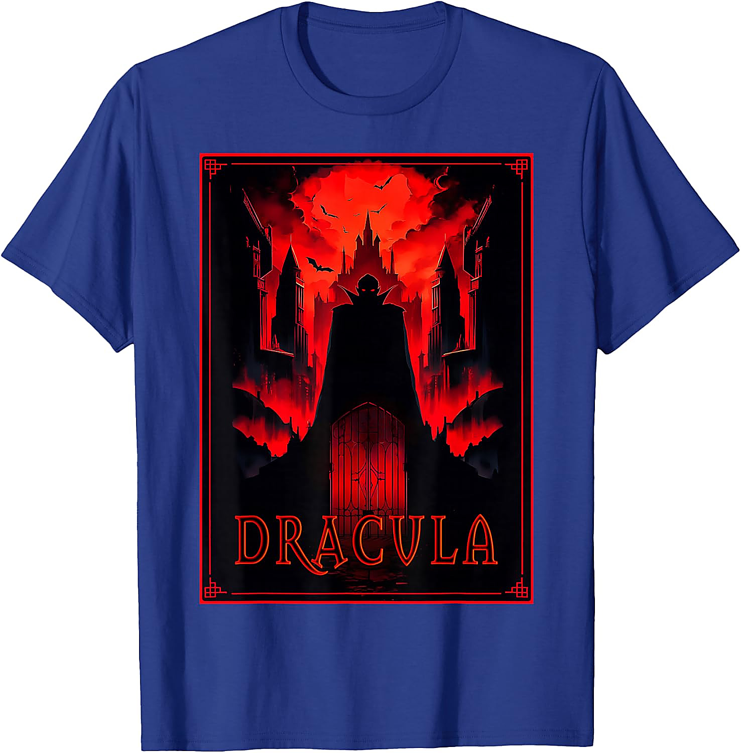 Dracula Gothic Horror T-Shirt | Vampire Castle Art Tee