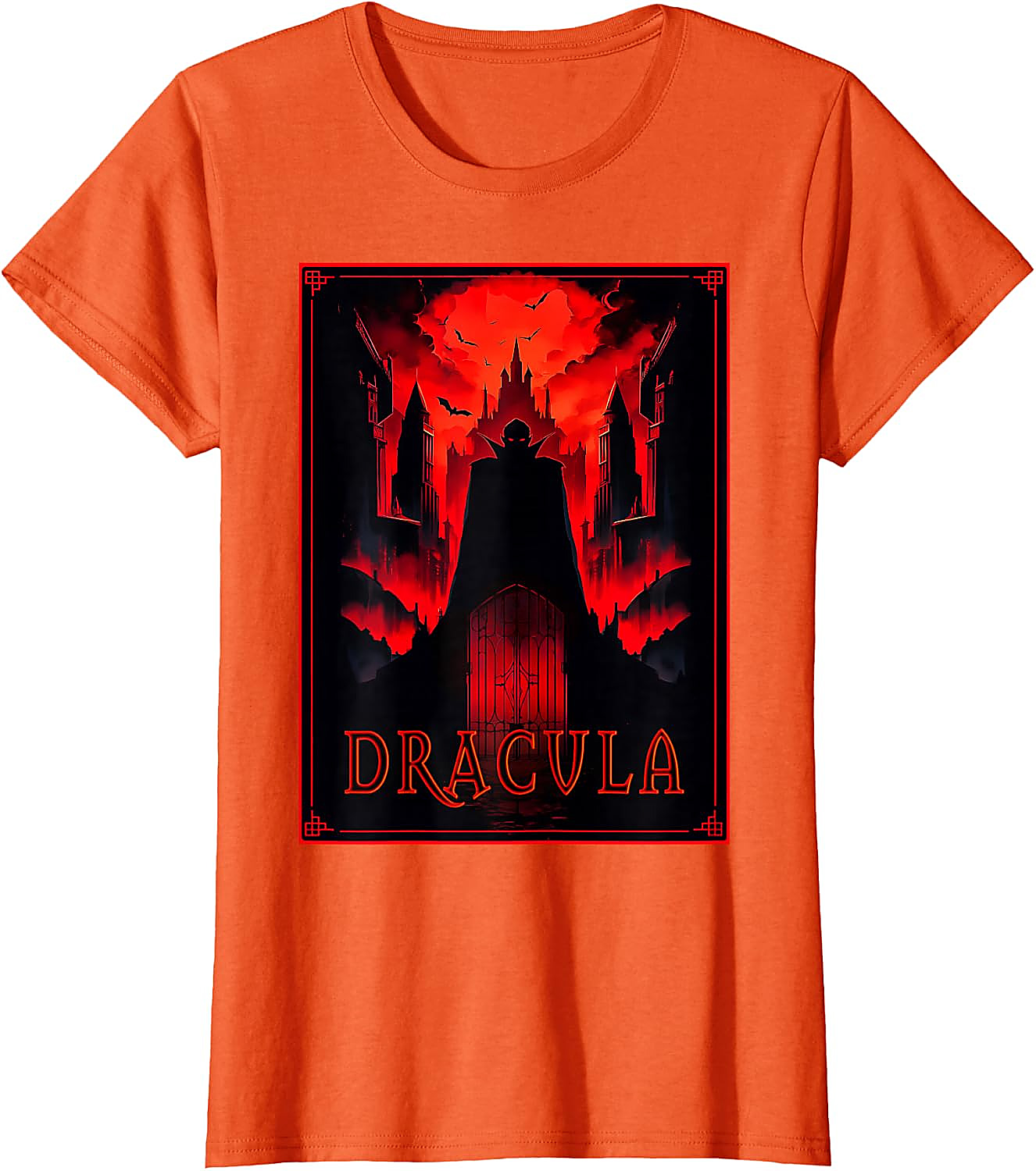 Dracula Gothic Horror T-Shirt | Vampire Castle Art Tee