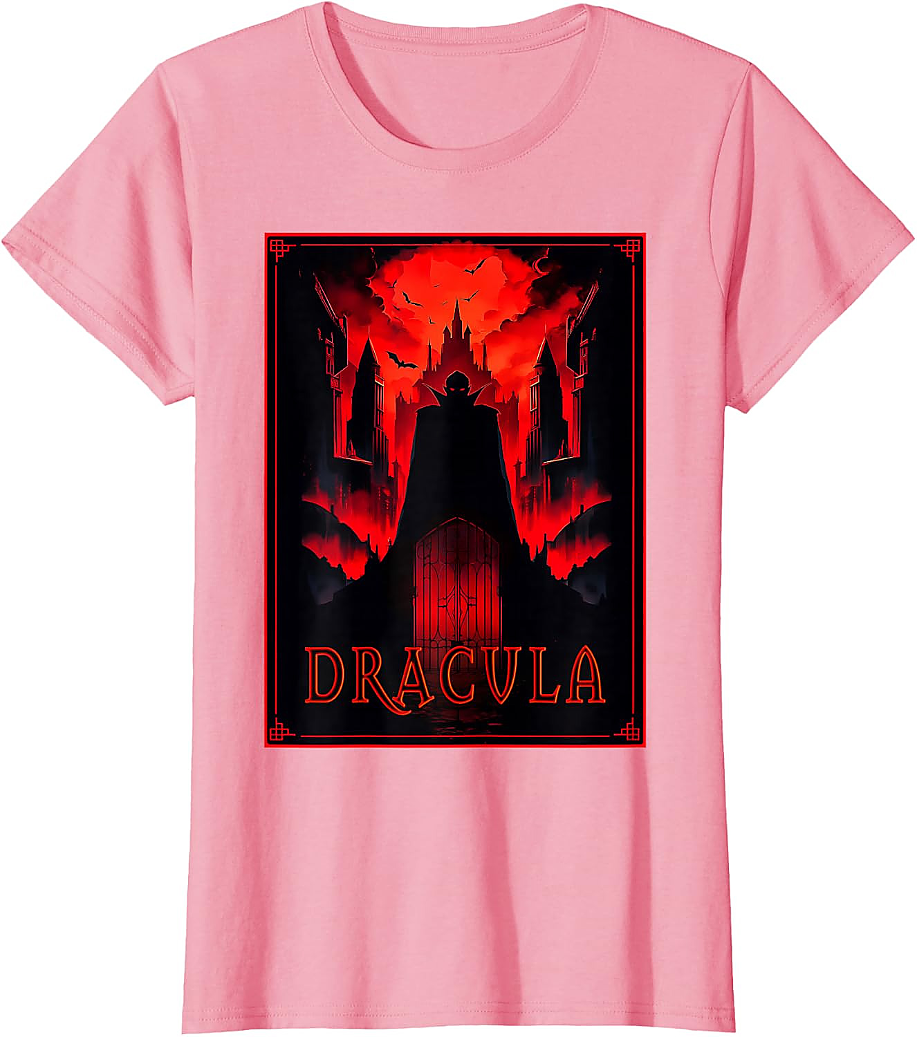 Dracula Gothic Horror T-Shirt | Vampire Castle Art Tee