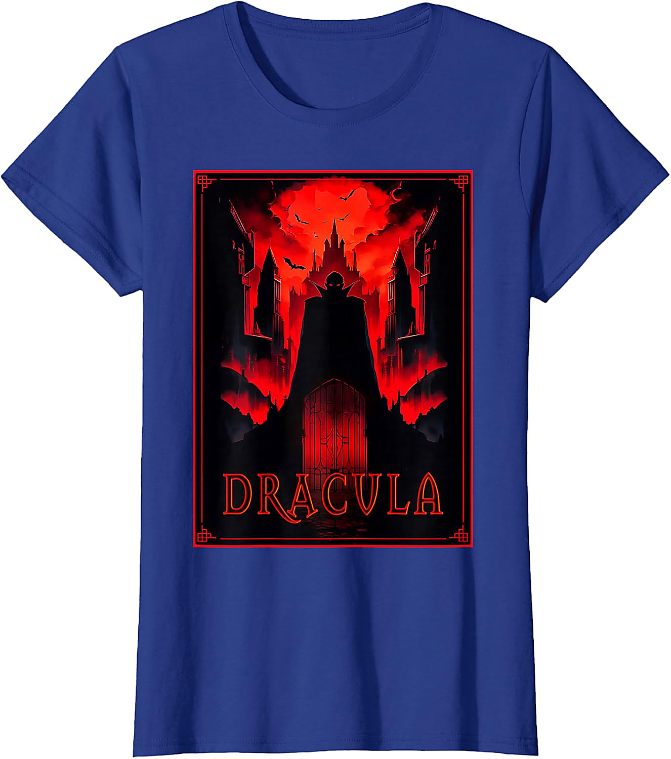 Dracula Gothic Horror T-Shirt | Vampire Castle Art Tee