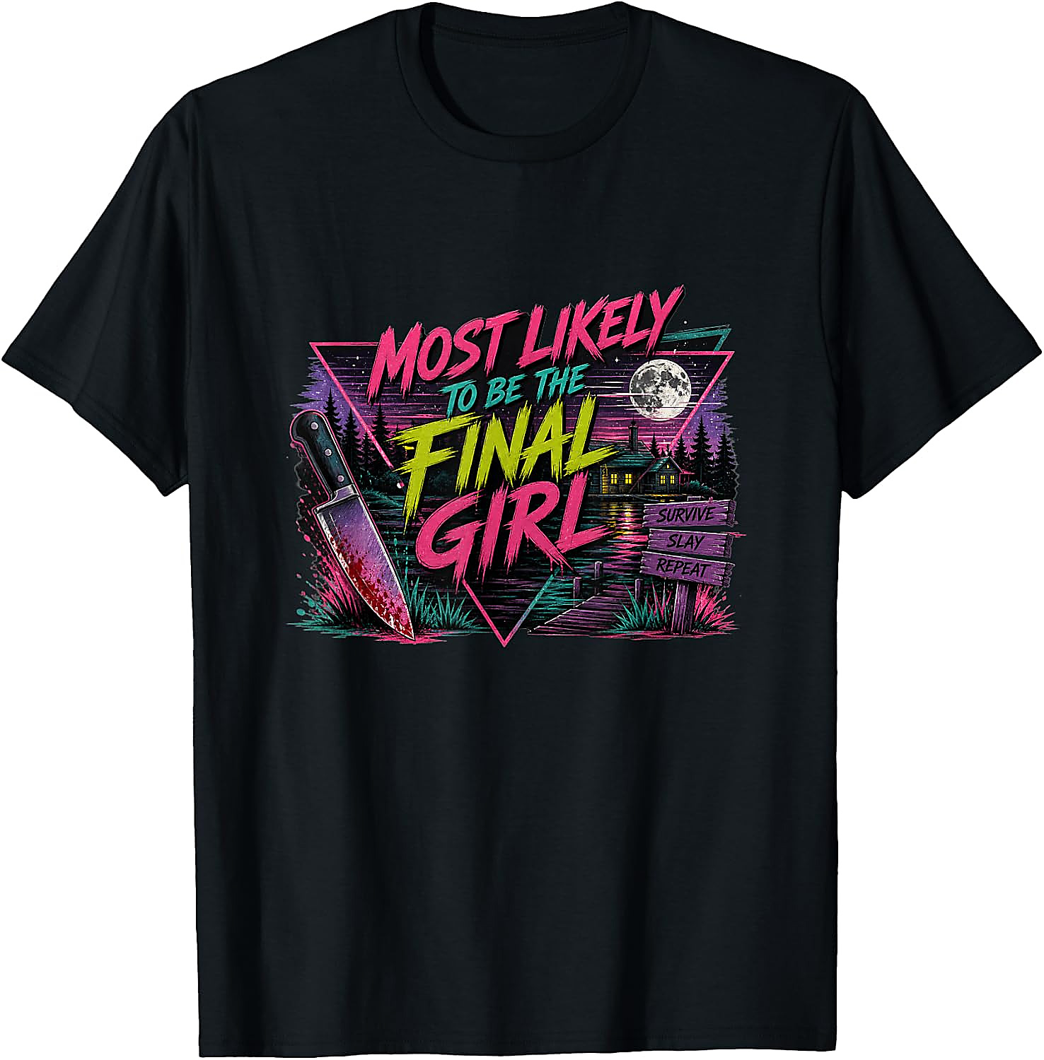 Final Girl Horror Movie T-Shirt | Retro Slasher Tee