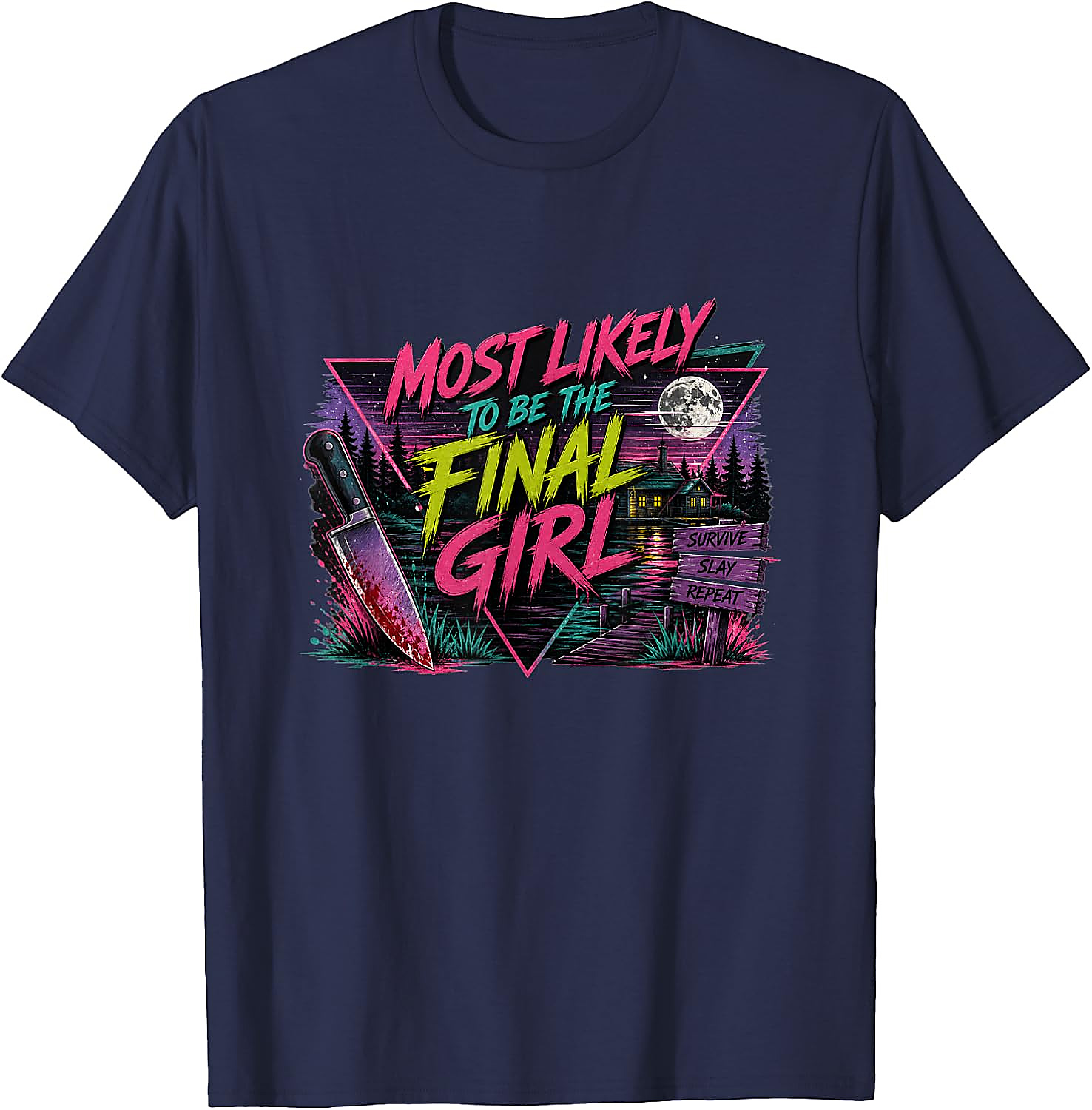 Final Girl Horror Movie T-Shirt | Retro Slasher Tee
