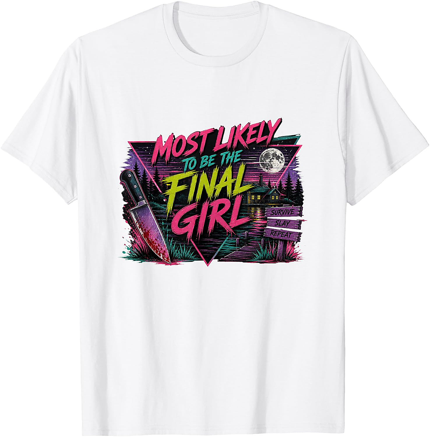 Final Girl Horror Movie T-Shirt | Retro Slasher Tee