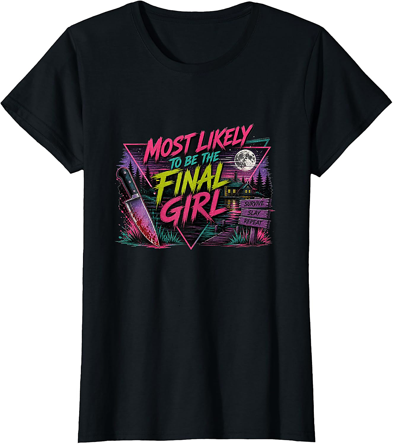 Final Girl Horror Movie T-Shirt | Retro Slasher Tee