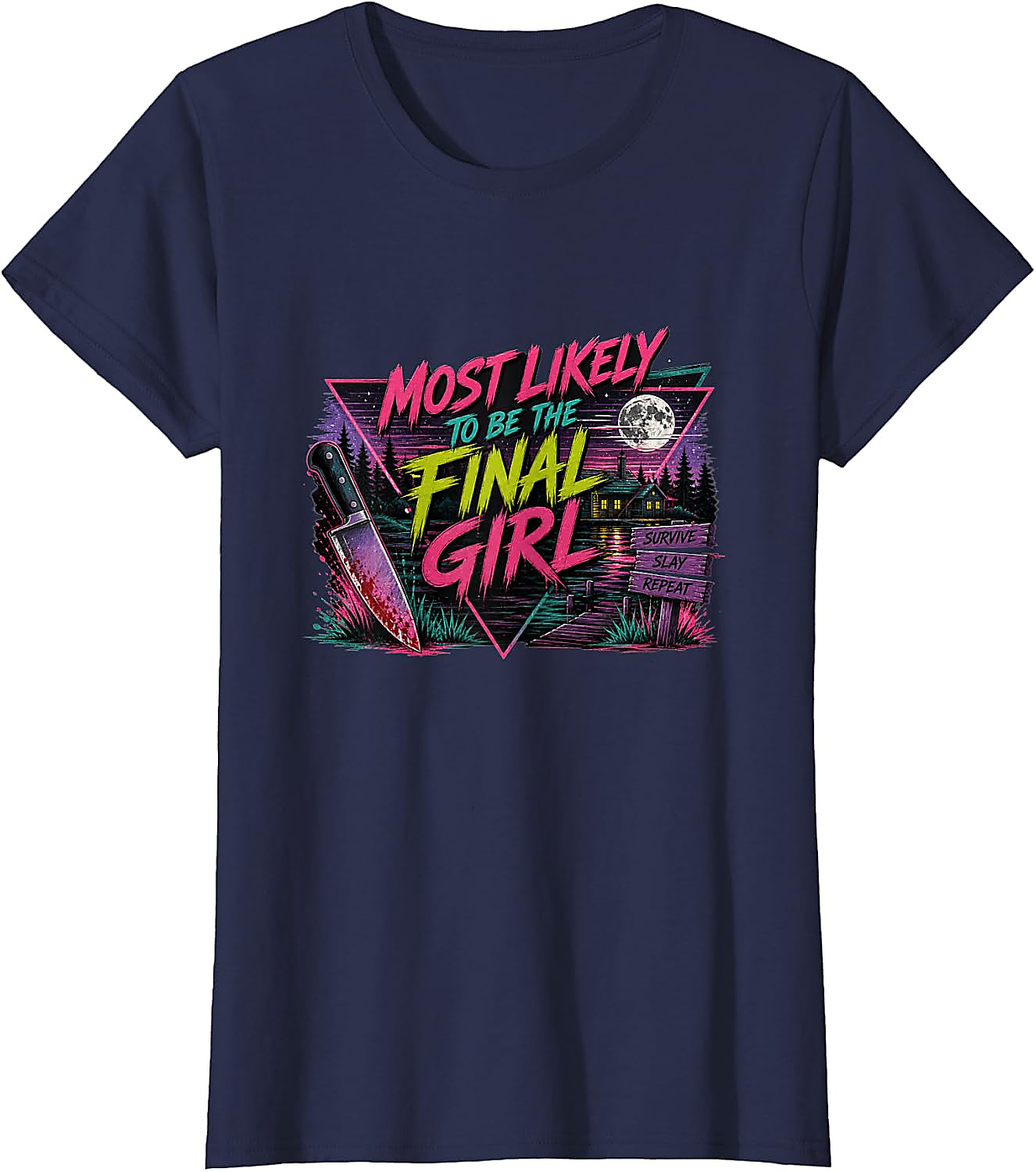 Final Girl Horror Movie T-Shirt | Retro Slasher Tee