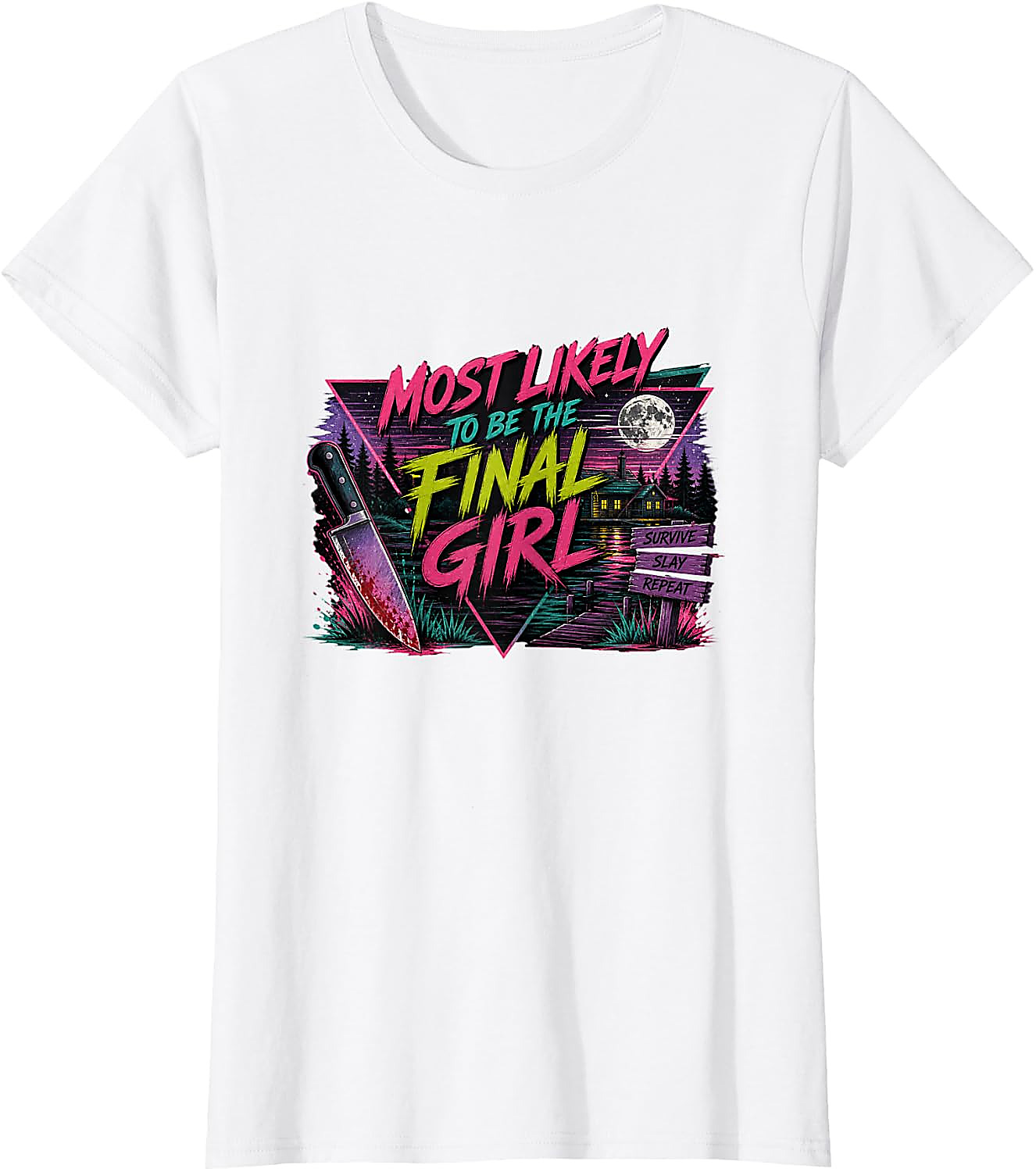 Final Girl Horror Movie T-Shirt | Retro Slasher Tee