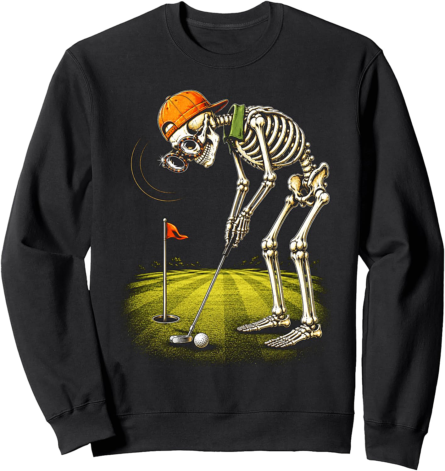 Skeleton Golf Golfer Funny Dad Sweatshirt Shop Now