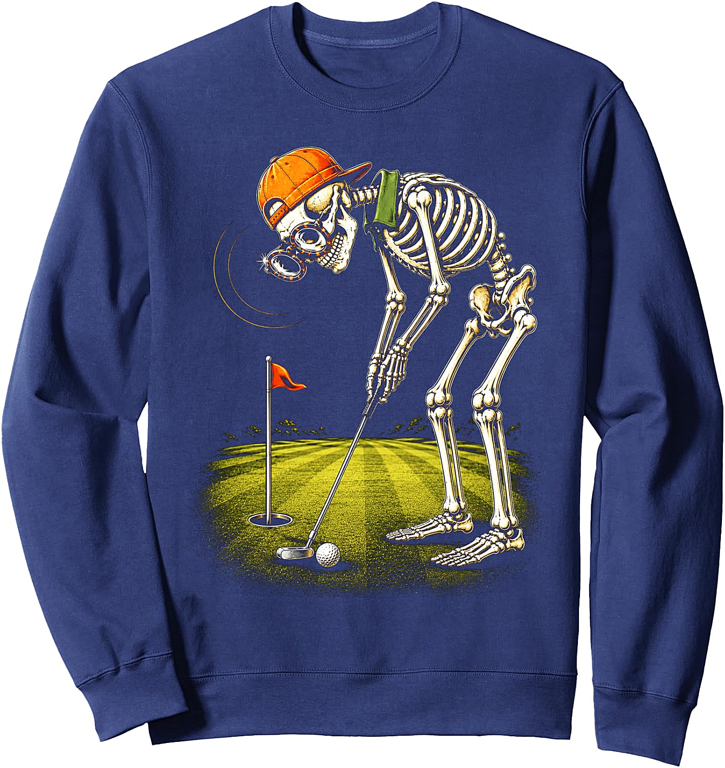 Skeleton Golf Golfer Funny Dad Sweatshirt Shop Now