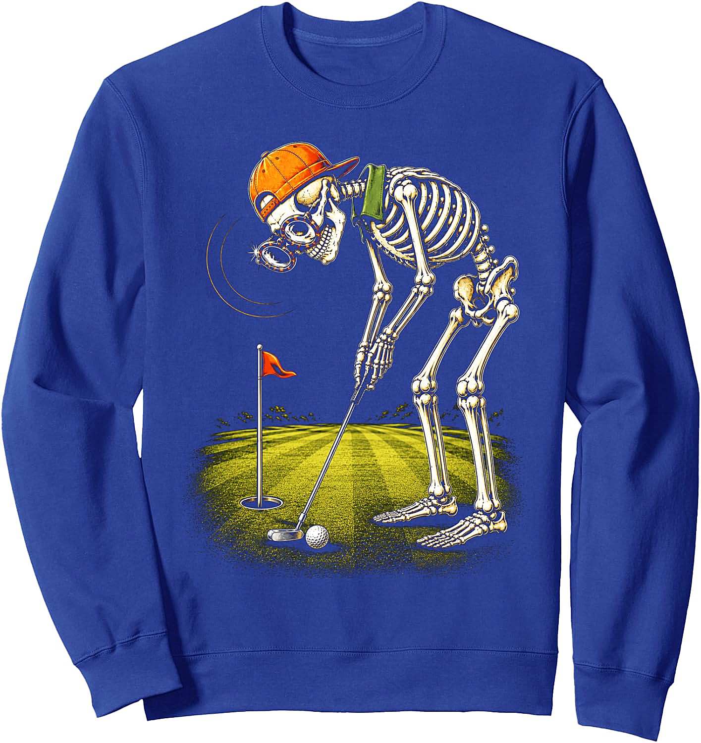 Skeleton Golf Golfer Funny Dad Sweatshirt Shop Now