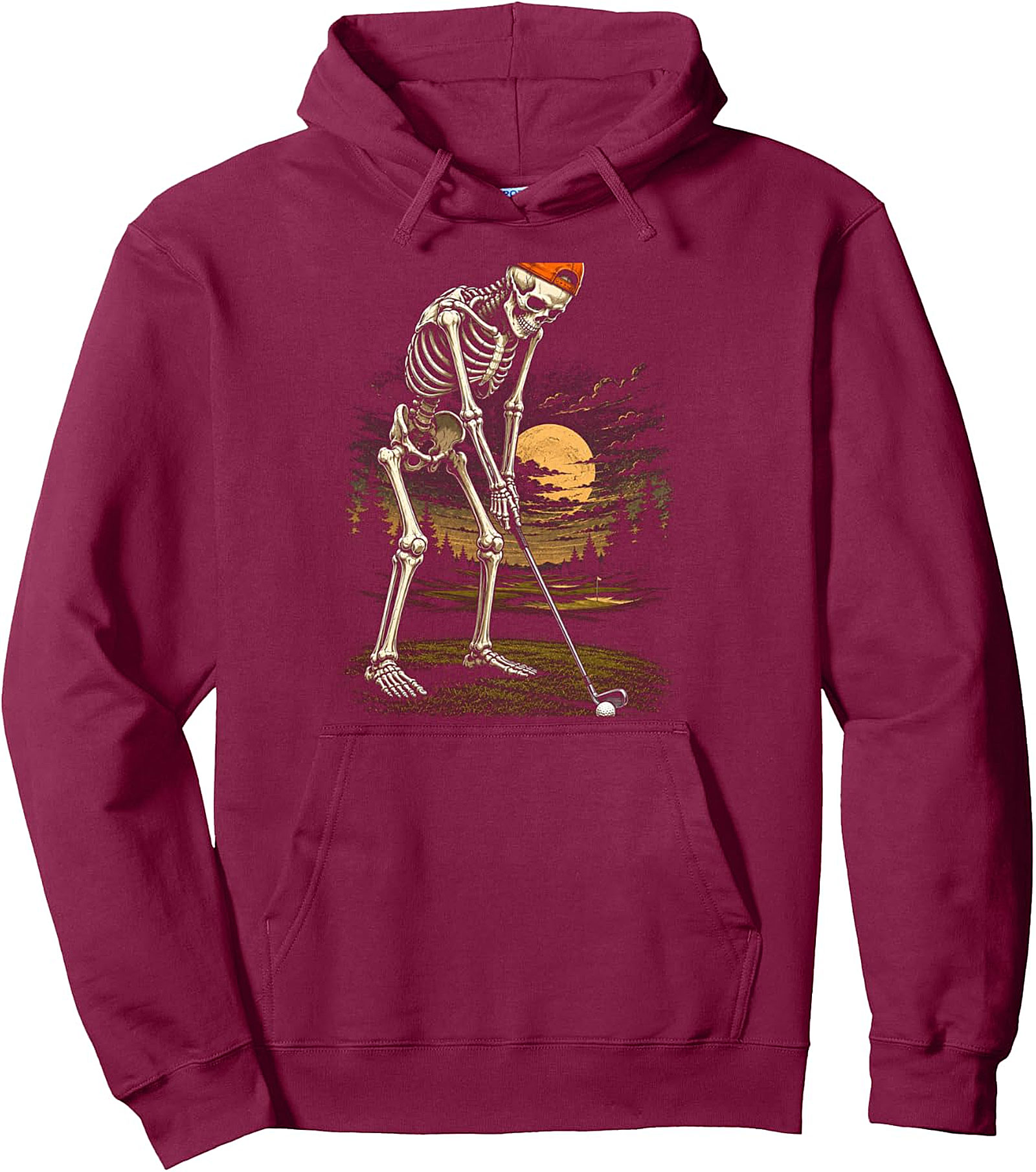  Skeleton Golf Funny Dad Pullover Hoodie | Halloween
