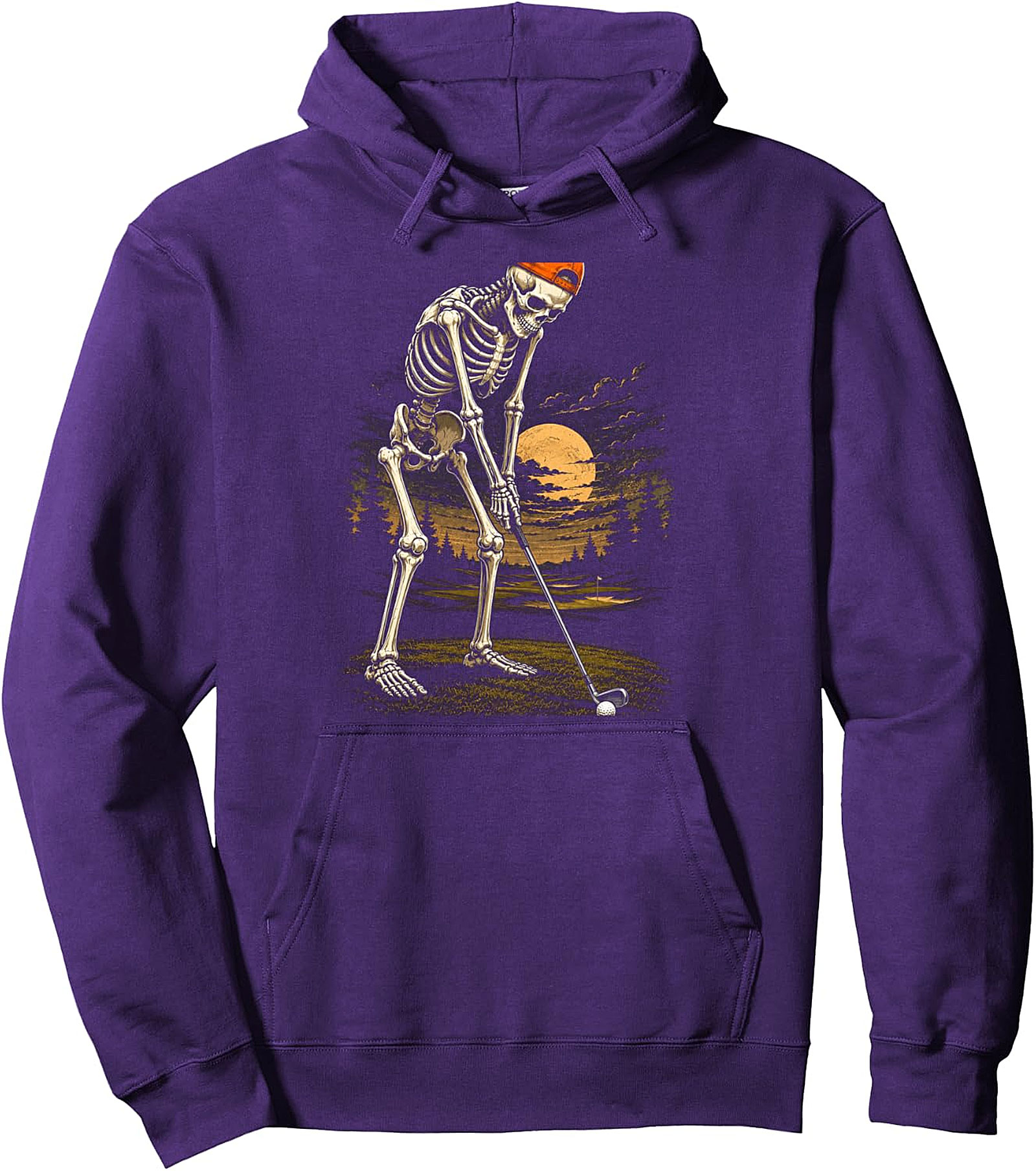  Skeleton Golf Funny Dad Pullover Hoodie | Halloween