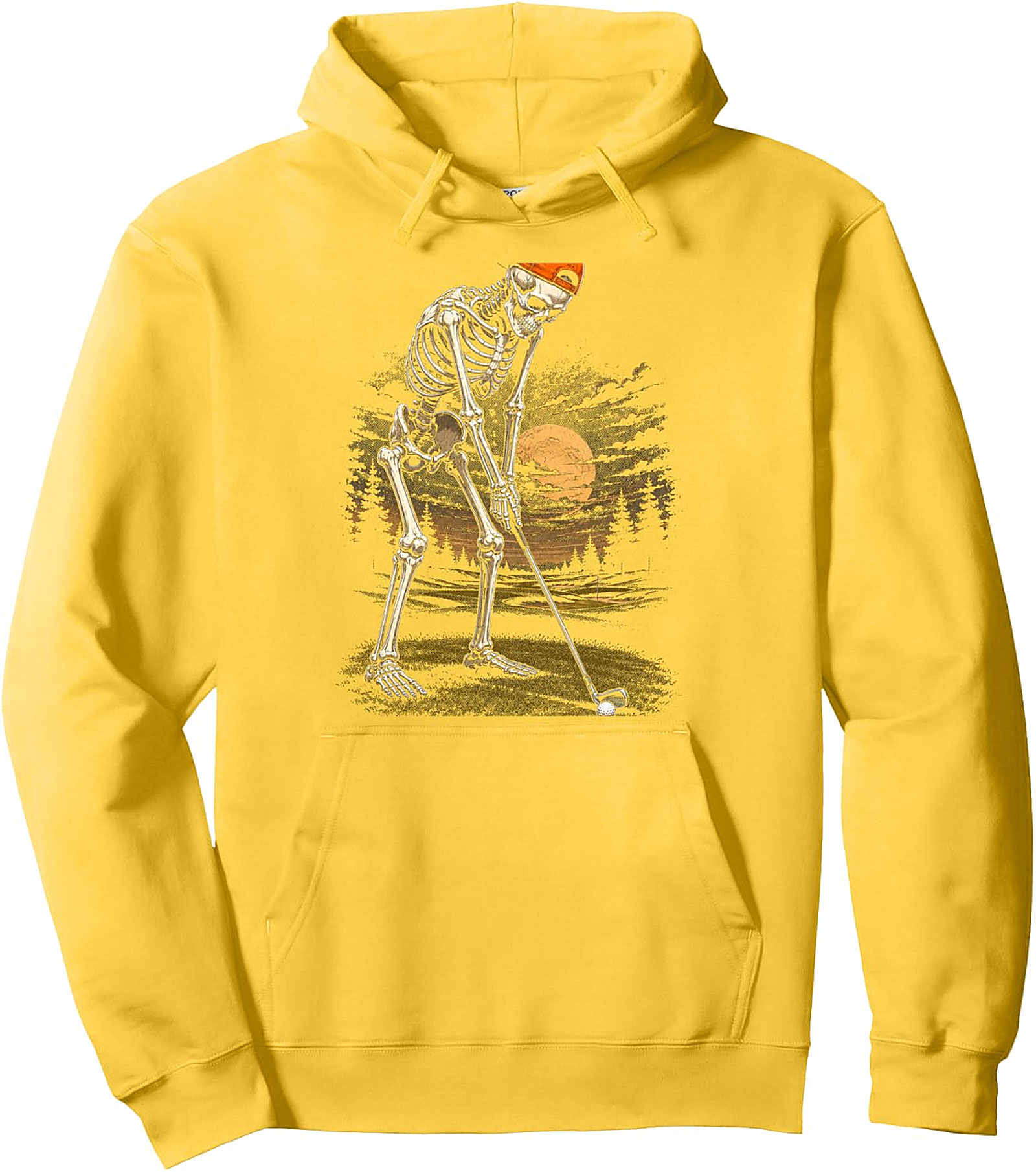  Skeleton Golf Funny Dad Pullover Hoodie | Halloween