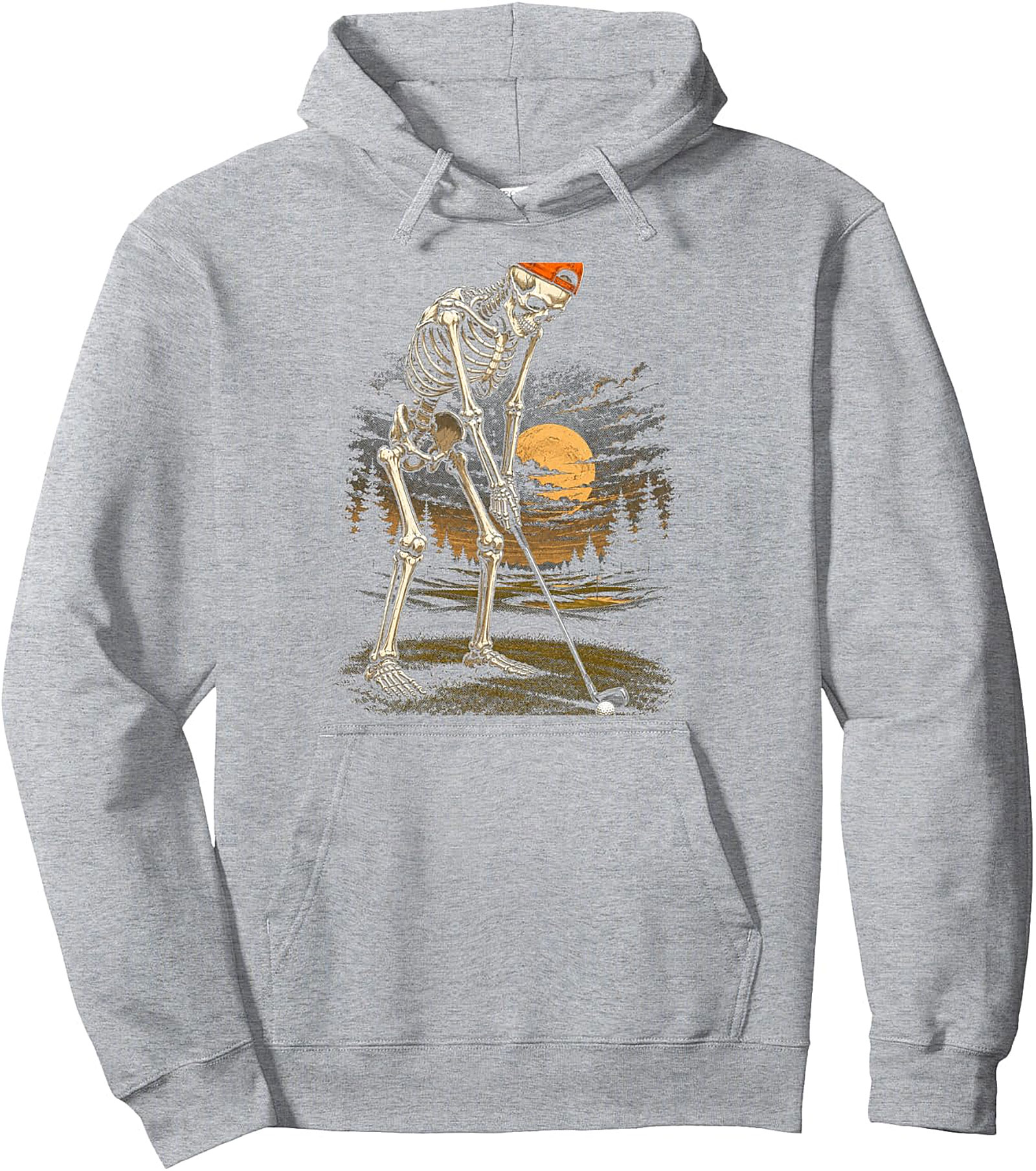  Skeleton Golf Funny Dad Pullover Hoodie | Halloween