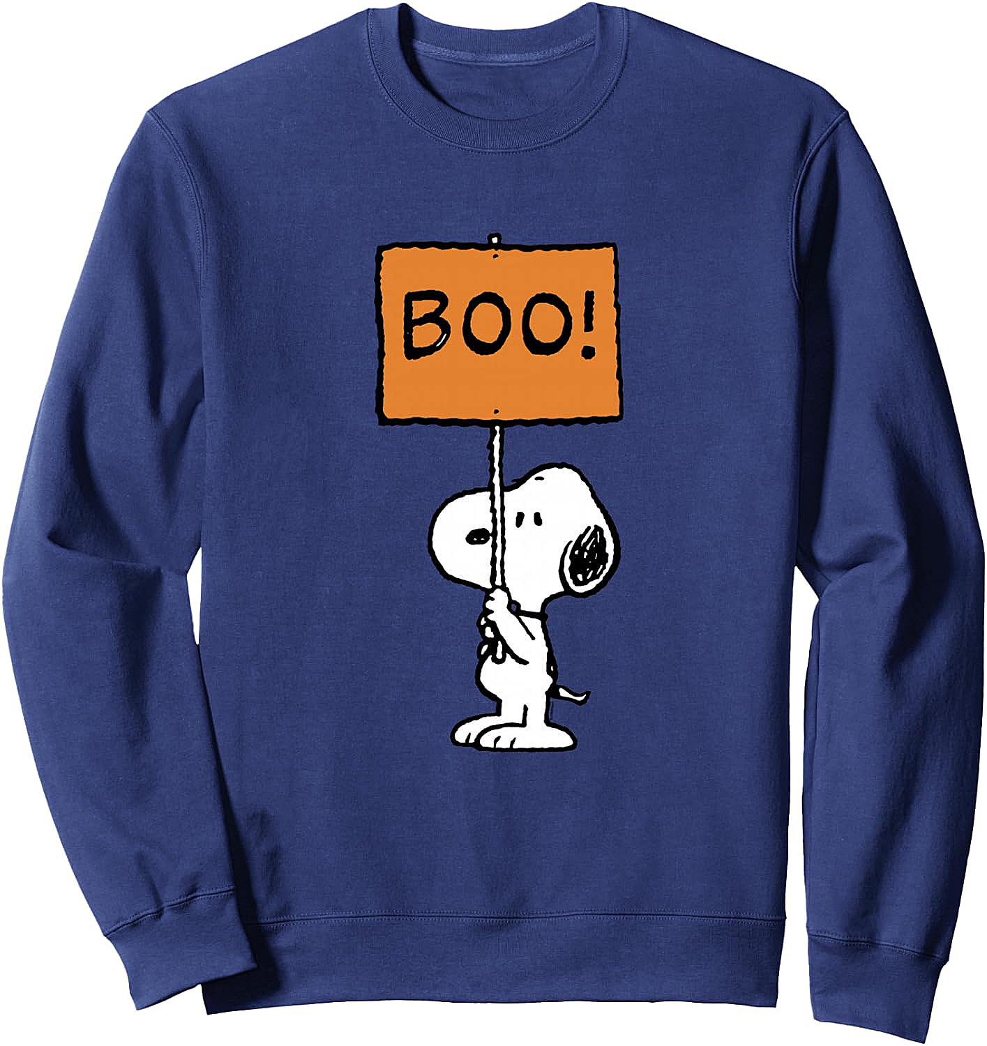  Peanuts Halloween Snoopy Boo! Pullover Sweatshirt