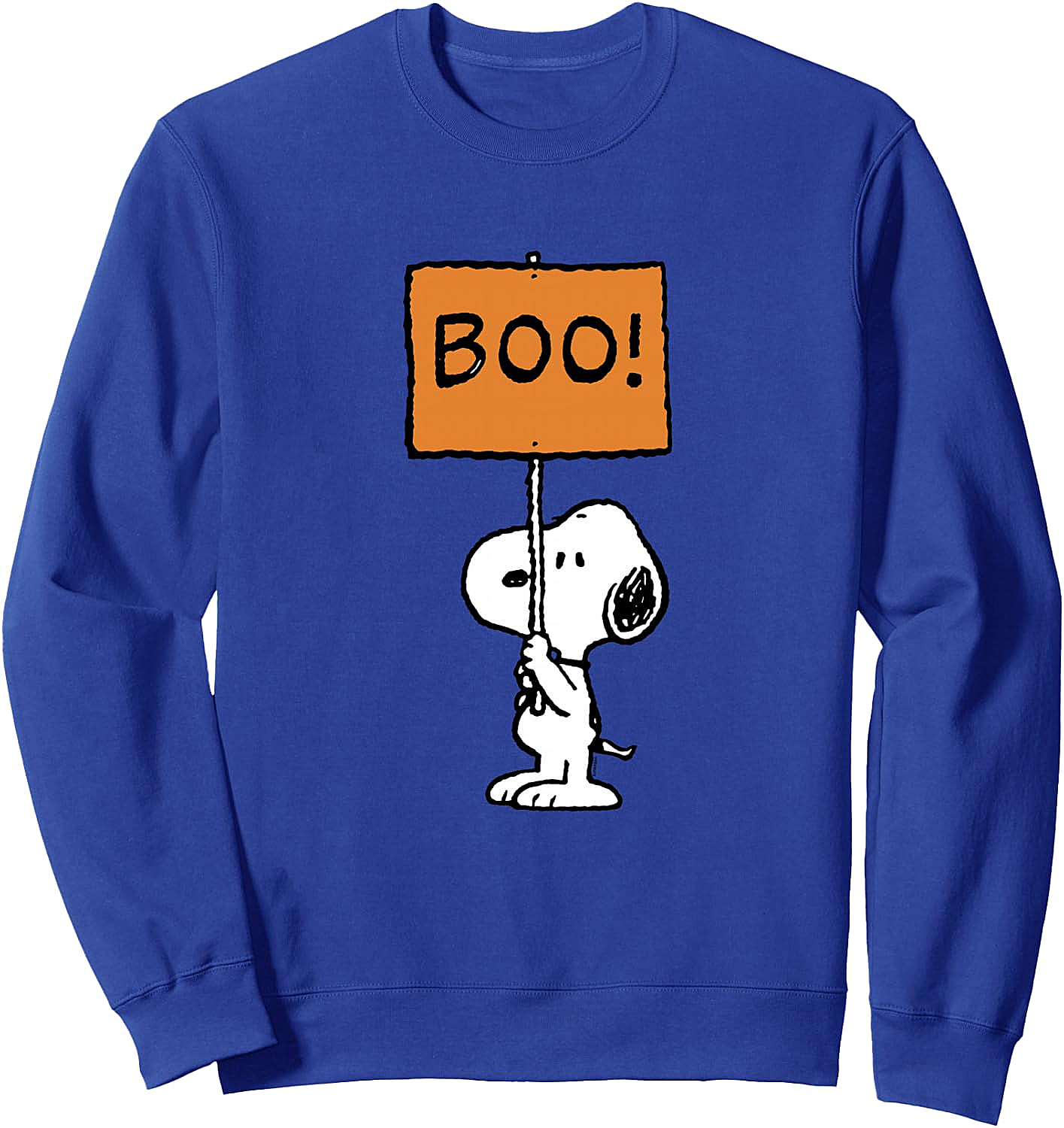  Peanuts Halloween Snoopy Boo! Pullover Sweatshirt