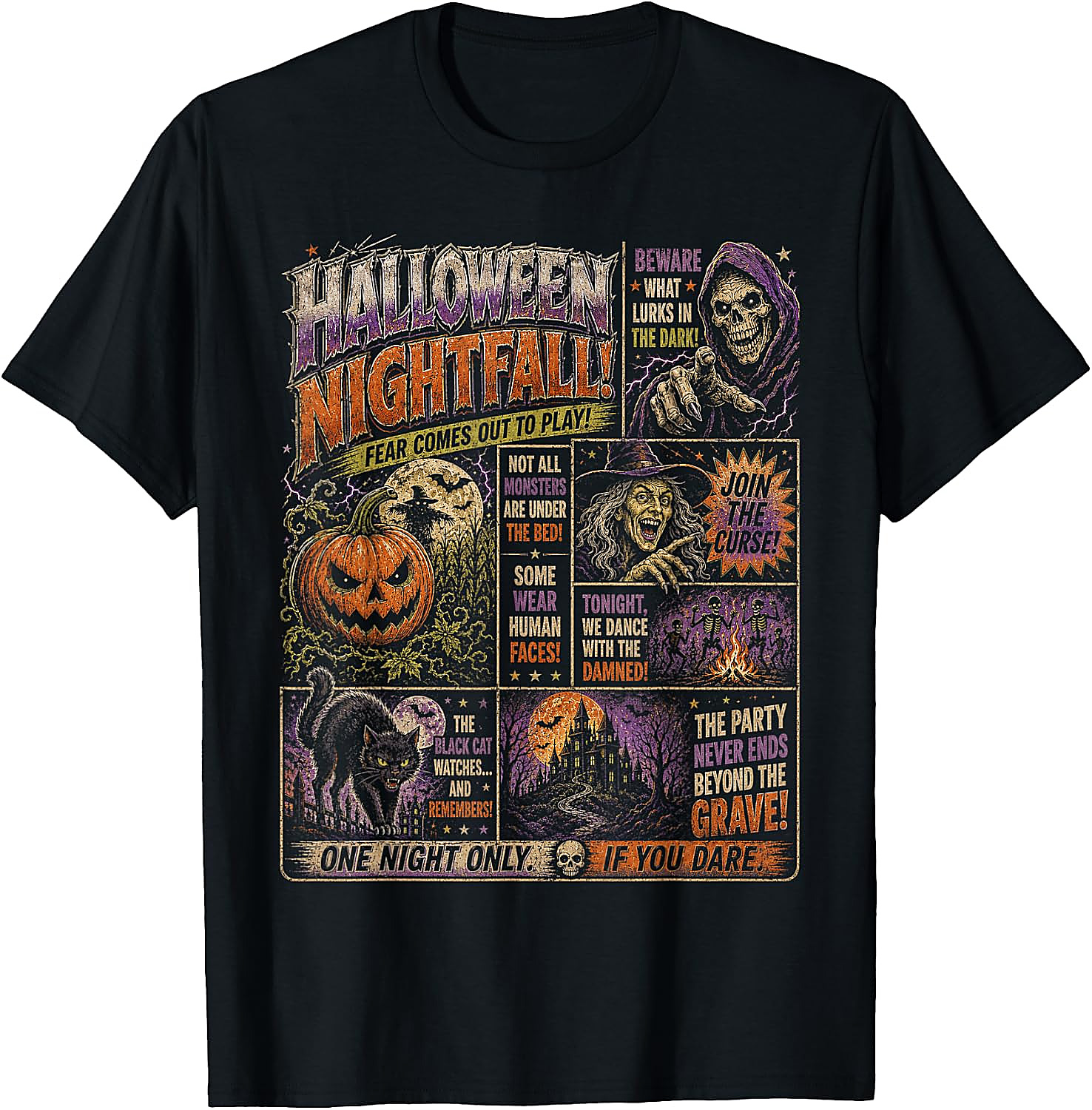 Vintage Halloween Horrorfest T-Shirt | Spooky Graphic Tee