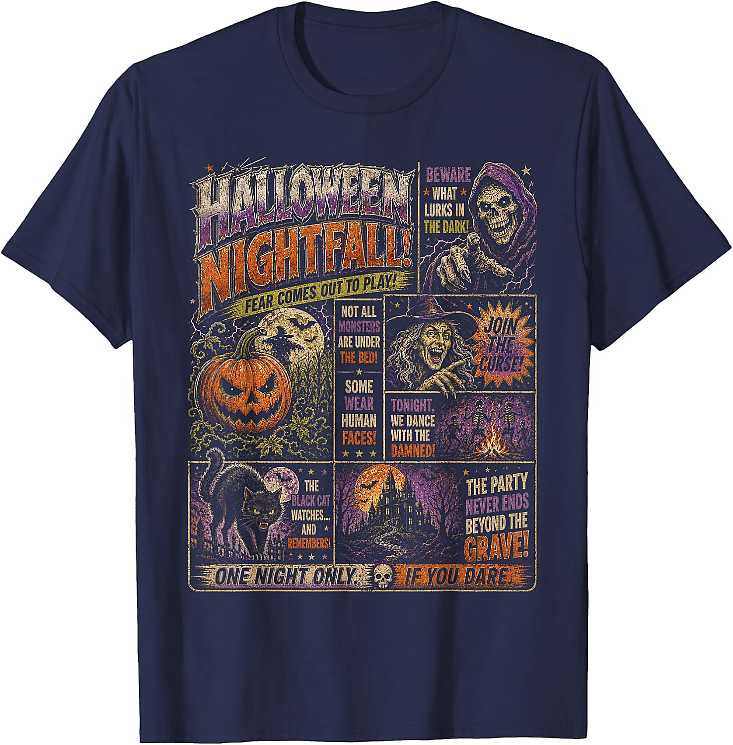Vintage Halloween Horrorfest T-Shirt | Spooky Graphic Tee