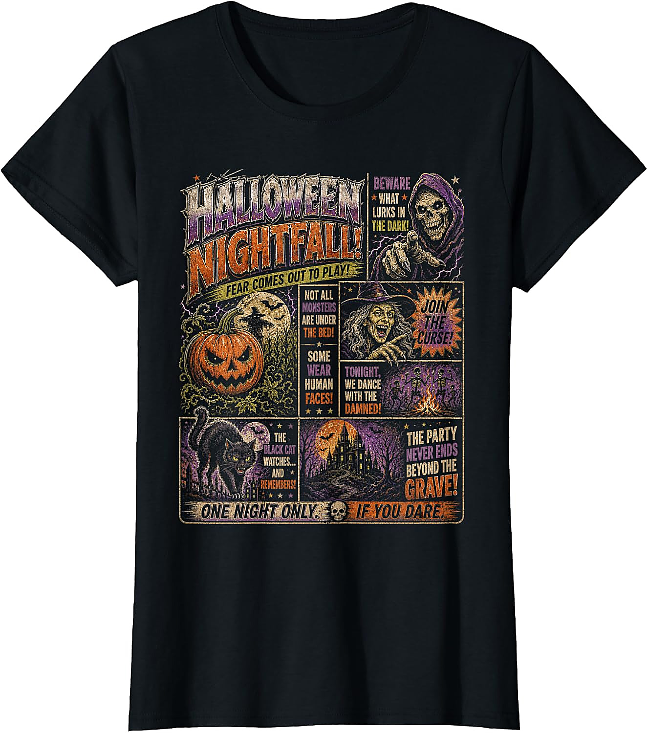 Vintage Halloween Horrorfest T-Shirt | Spooky Graphic Tee