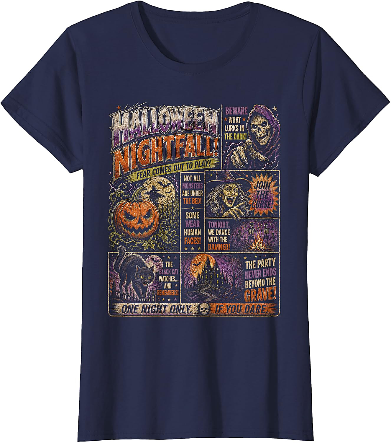 Vintage Halloween Horrorfest T-Shirt | Spooky Graphic Tee