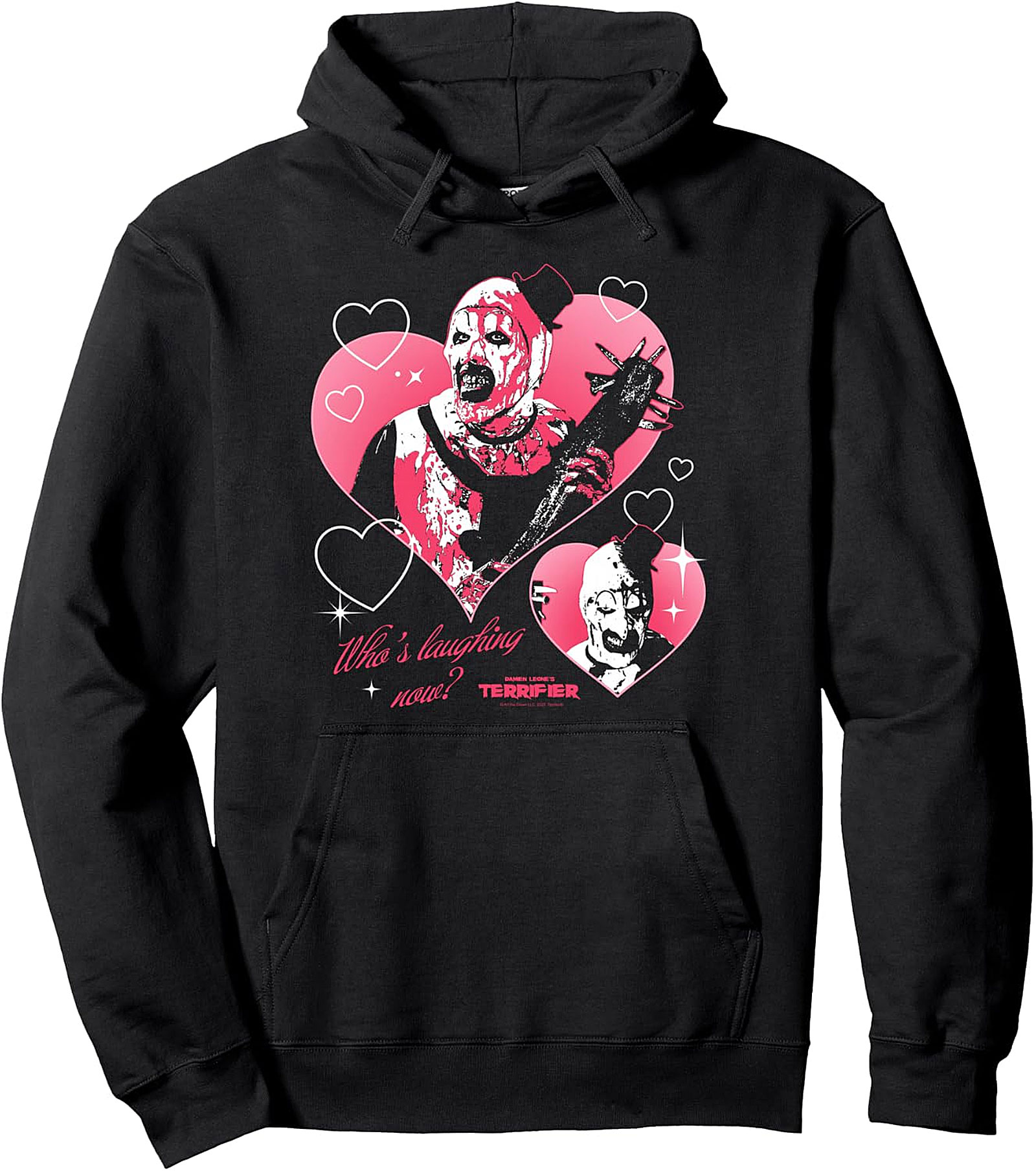 Terrifier Art the Clown Creepy Valentine Hoodie | Pullover
