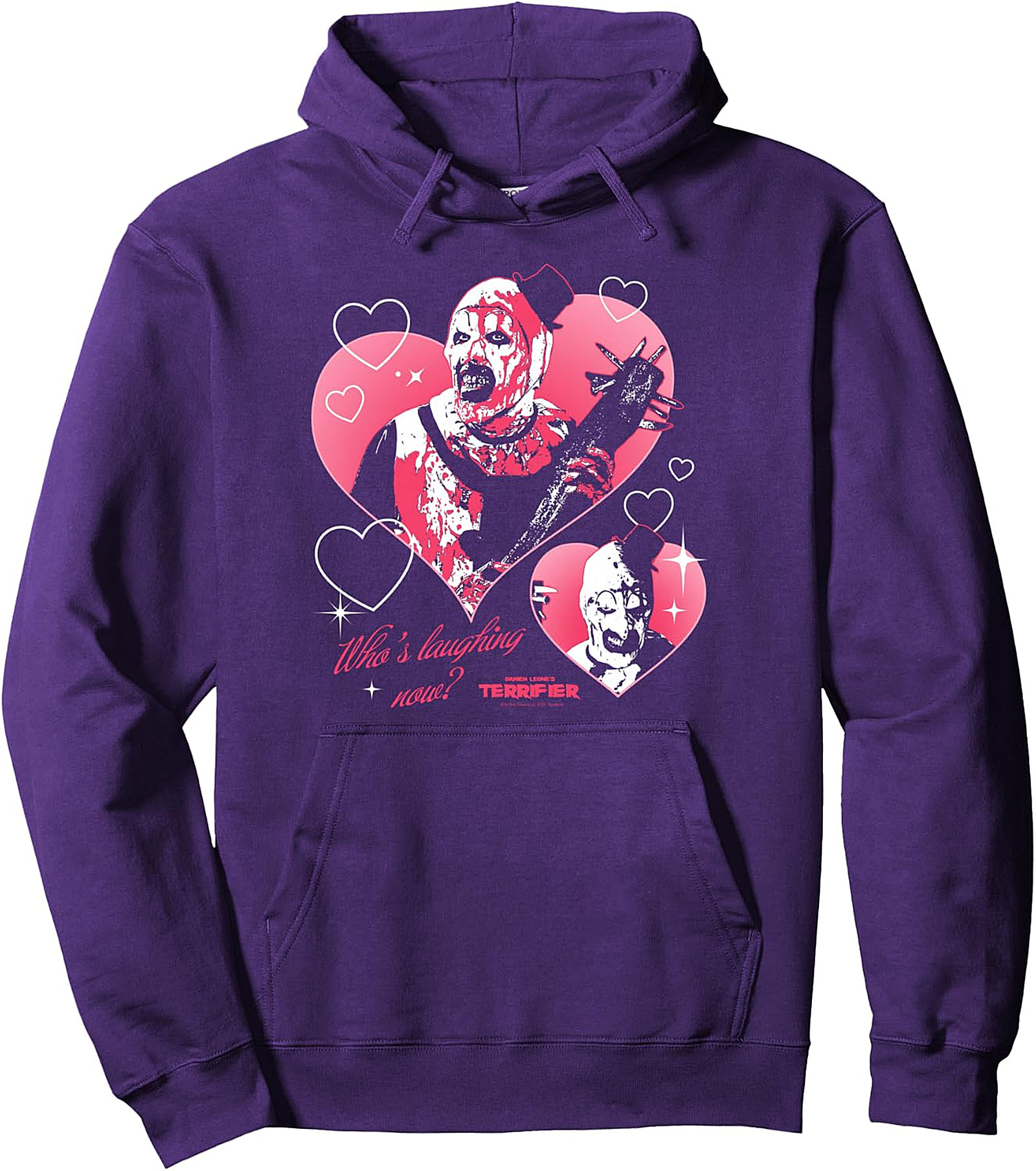 Terrifier Art the Clown Creepy Valentine Hoodie | Pullover