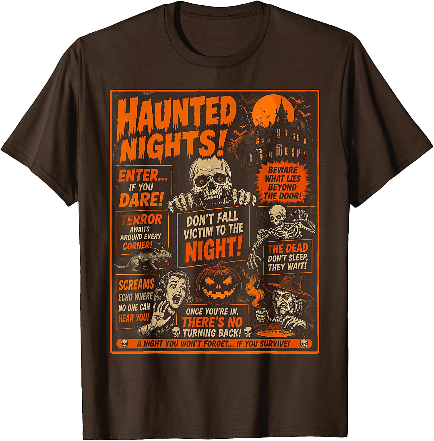 Vintage Horror Halloween T-Shirt | Spooky Poster Tee