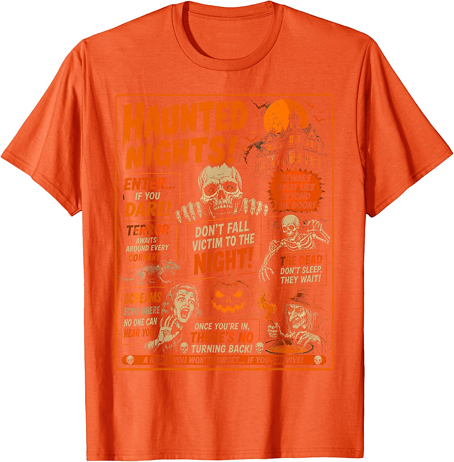 Vintage Horror Halloween T-Shirt | Spooky Poster Tee