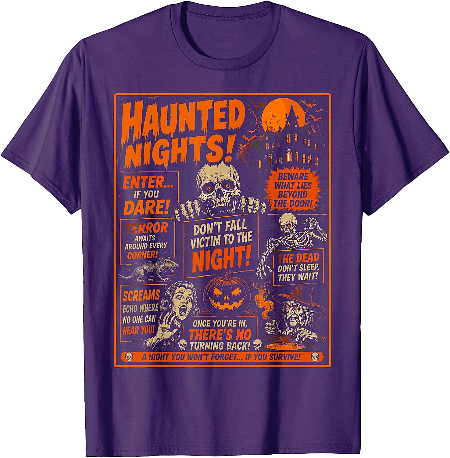 Vintage Horror Halloween T-Shirt | Spooky Poster Tee