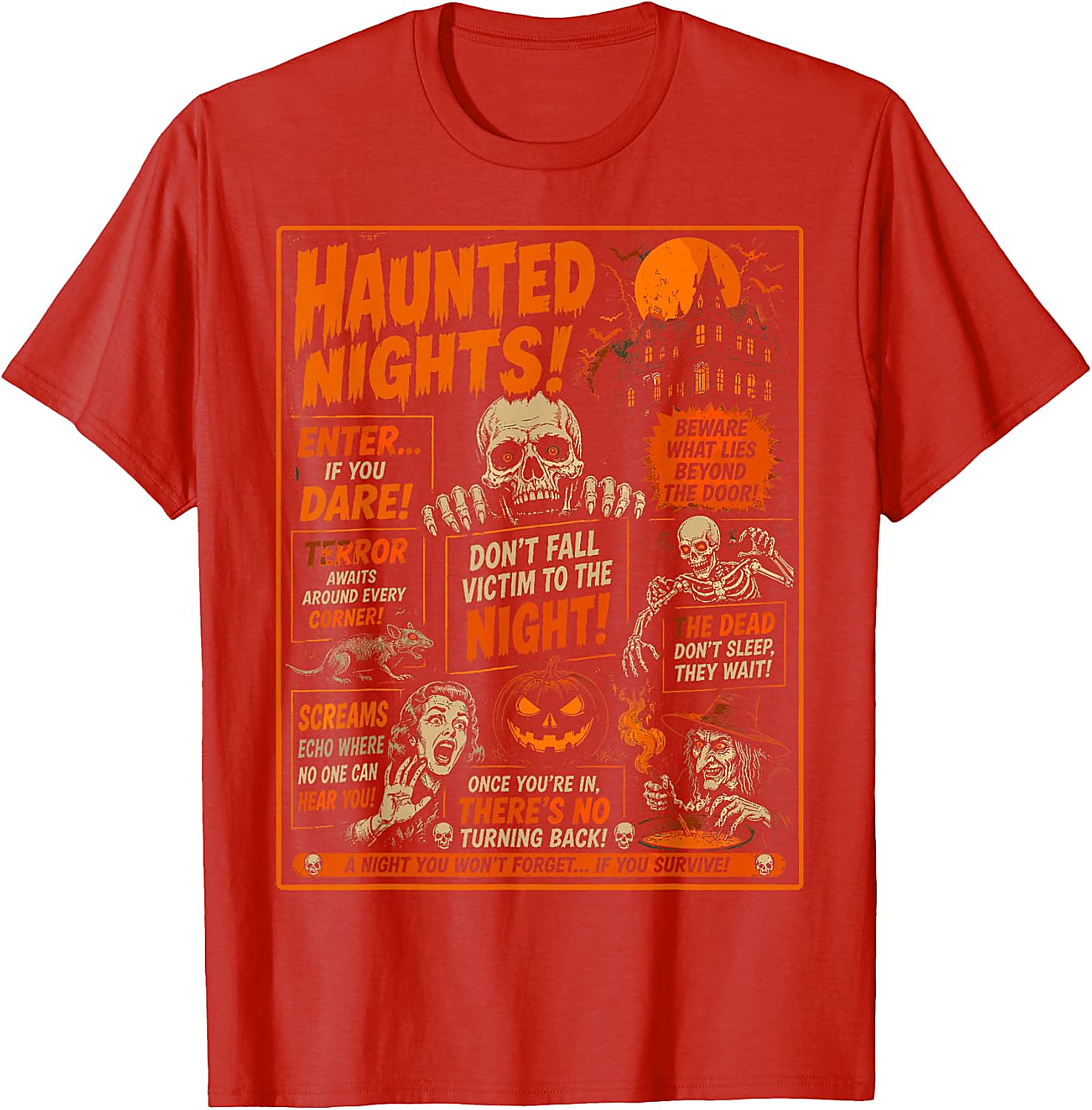 Vintage Horror Halloween T-Shirt | Spooky Poster Tee