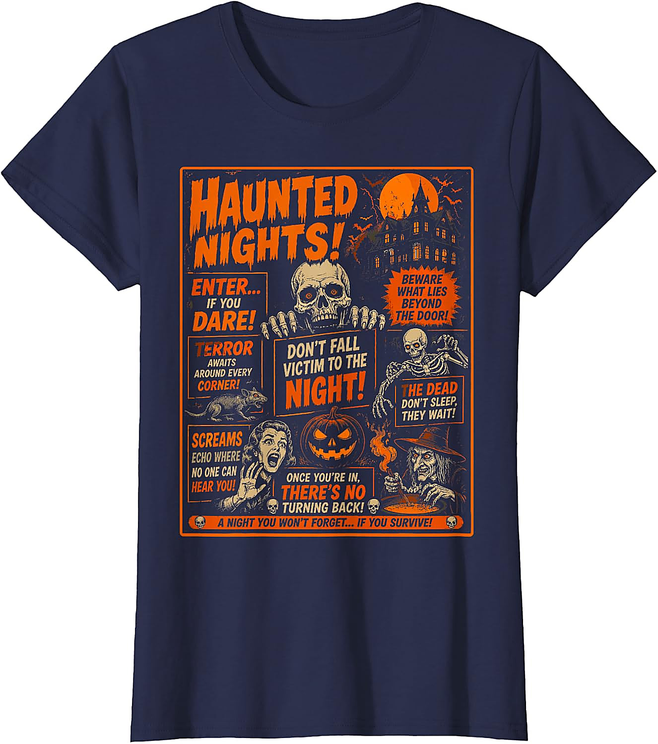 Vintage Horror Halloween T-Shirt | Spooky Poster Tee