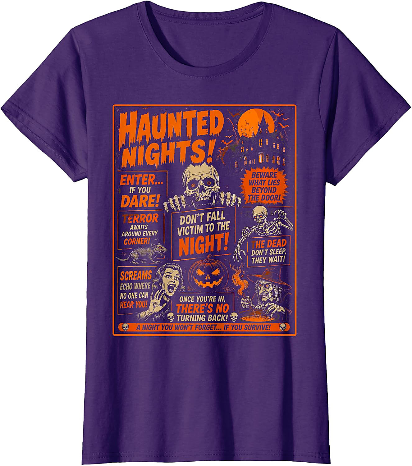 Vintage Horror Halloween T-Shirt | Spooky Poster Tee