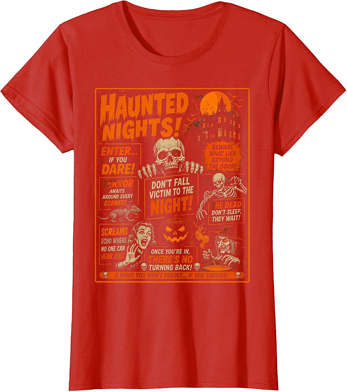 Vintage Horror Halloween T-Shirt | Spooky Poster Tee