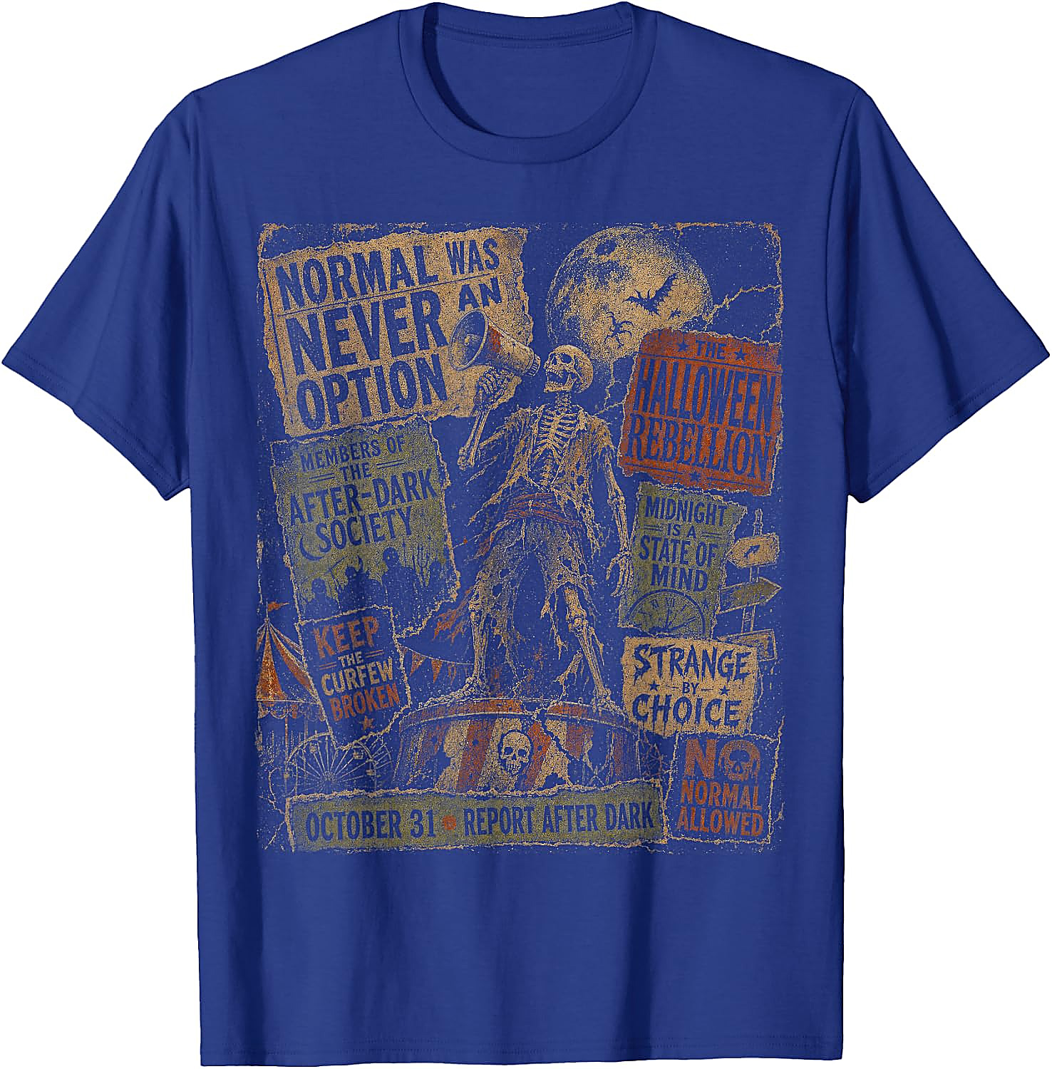 Normal Was Never an Option Vintage Halloween T-Shirt
