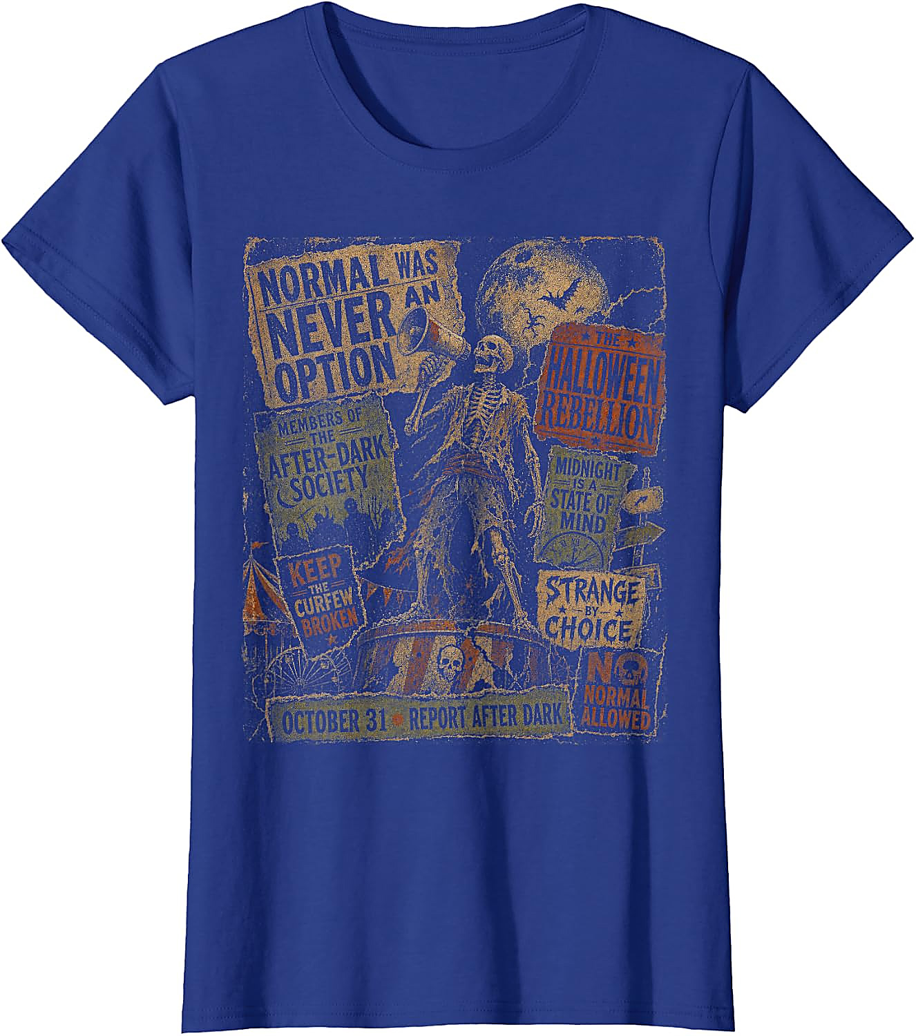Normal Was Never an Option Vintage Halloween T-Shirt
