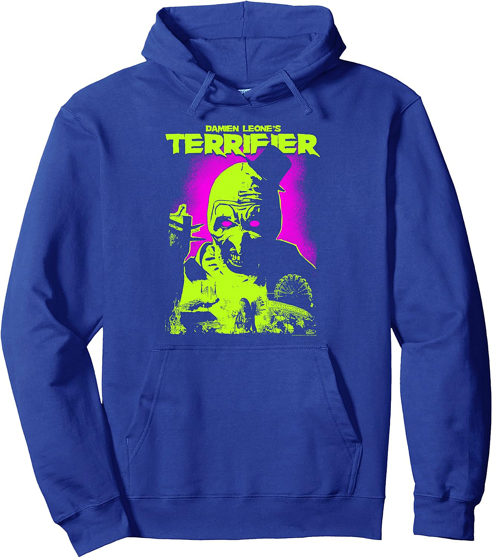 Terrifier Art the Clown Neon Horror Pullover Hoodie