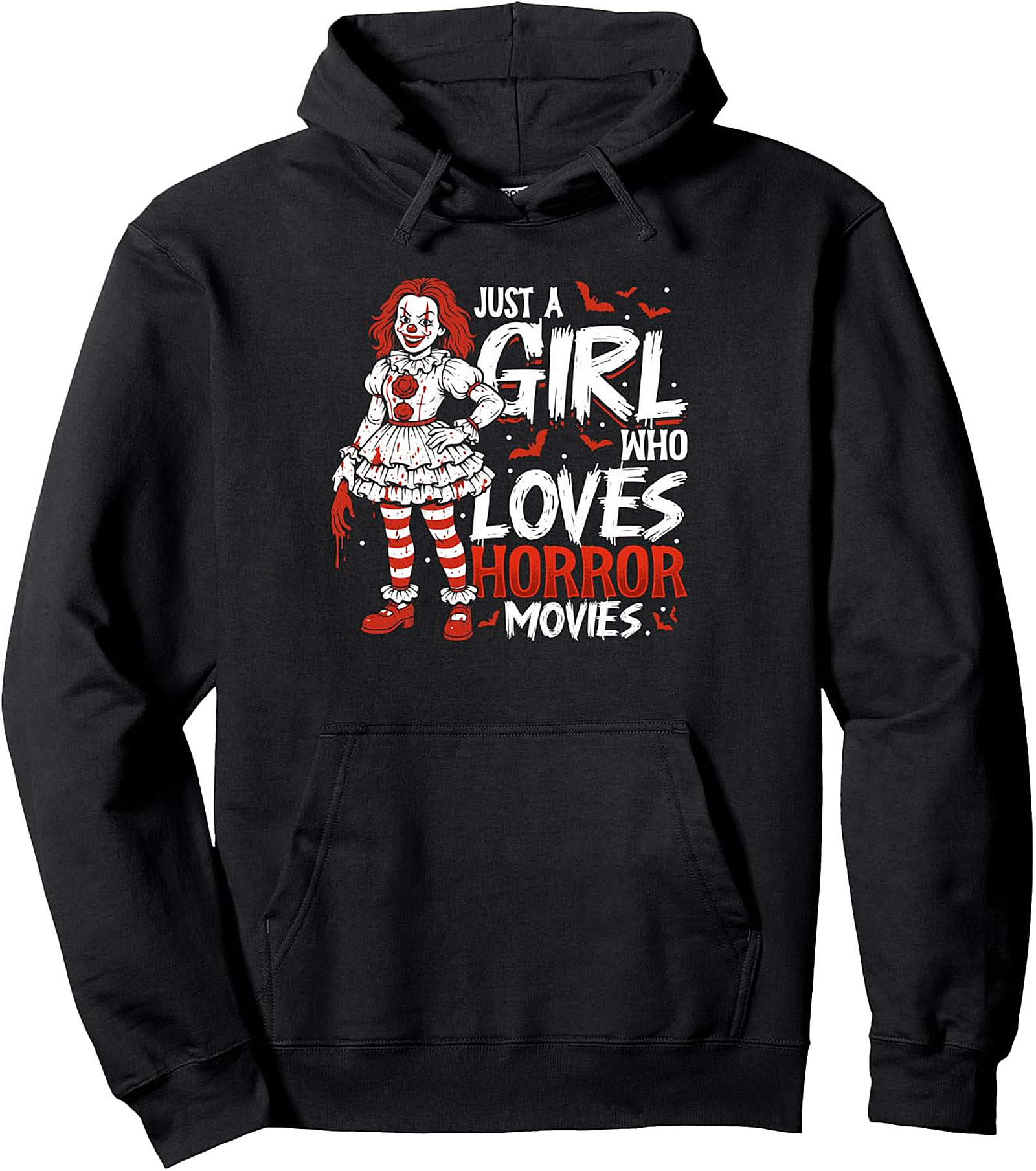 Horror Movies Pullover Hoodie | Girl Who Loves Horror
