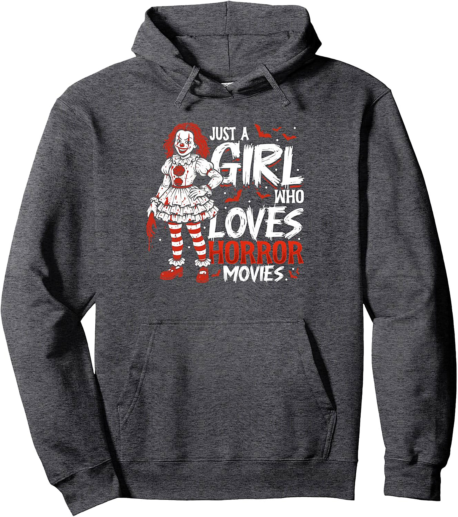 Horror Movies Pullover Hoodie | Girl Who Loves Horror
