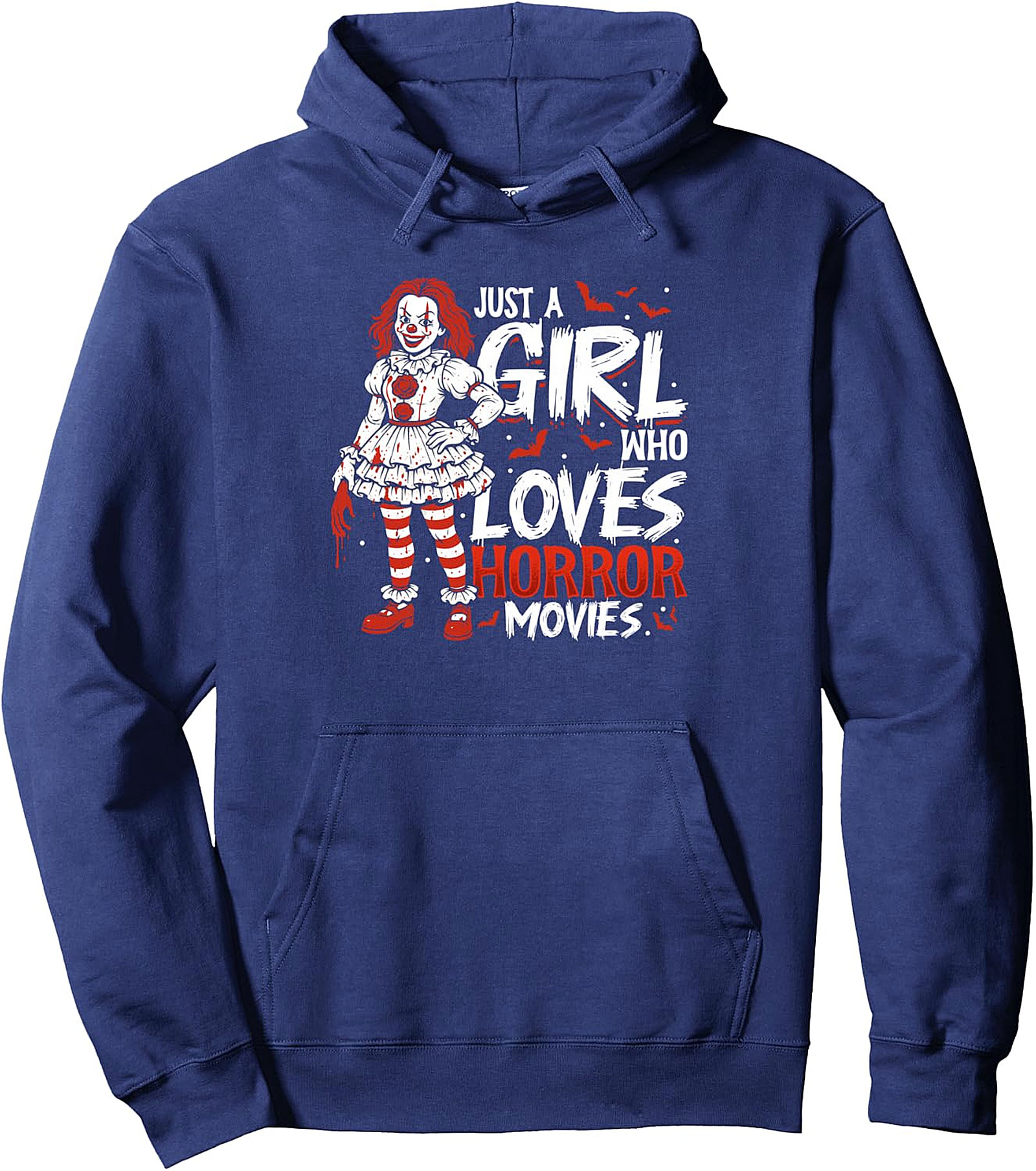 Horror Movies Pullover Hoodie | Girl Who Loves Horror