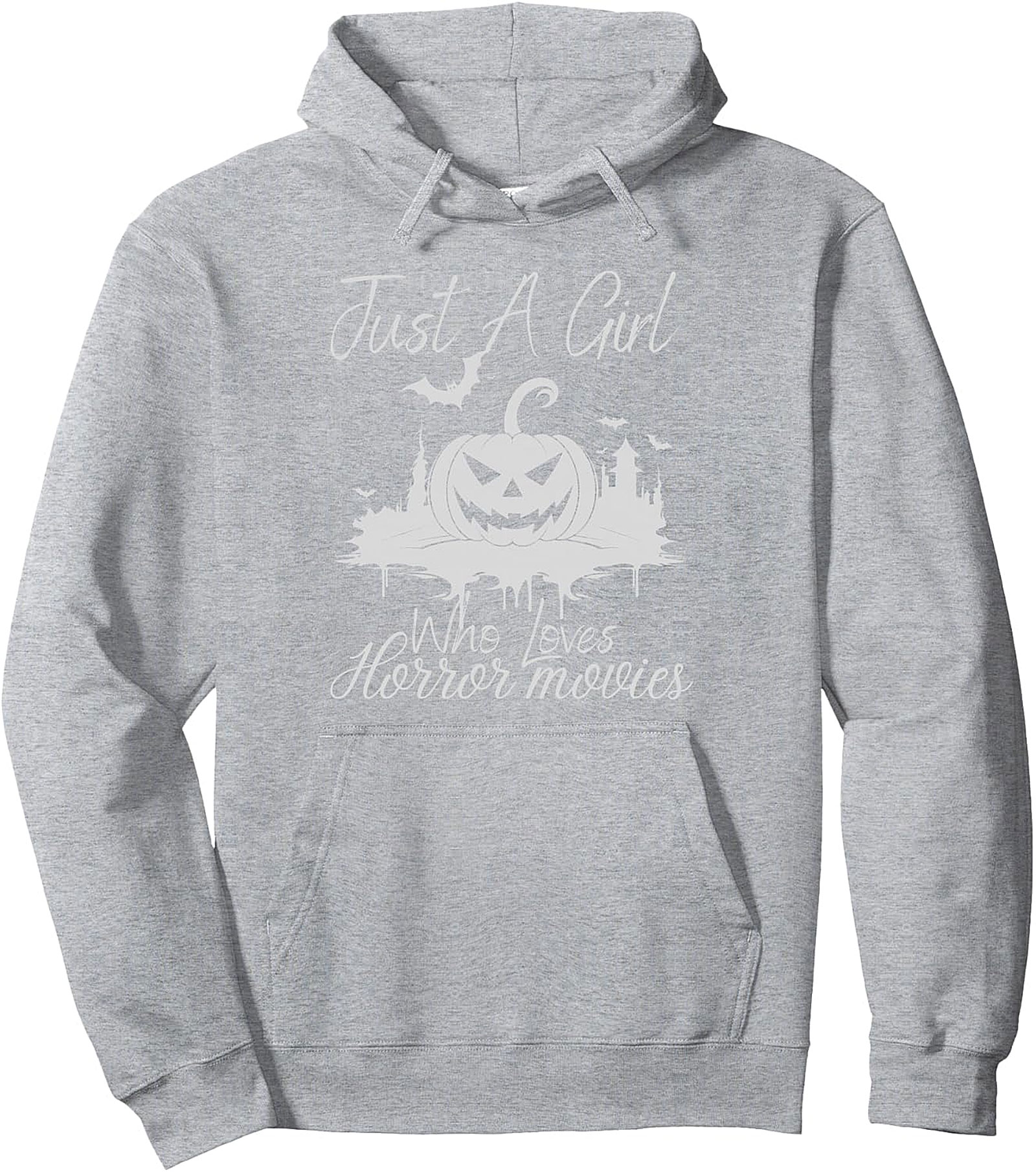  Horror Movies Pullover Hoodie | Just A Girl Who Loves Scary Flicks