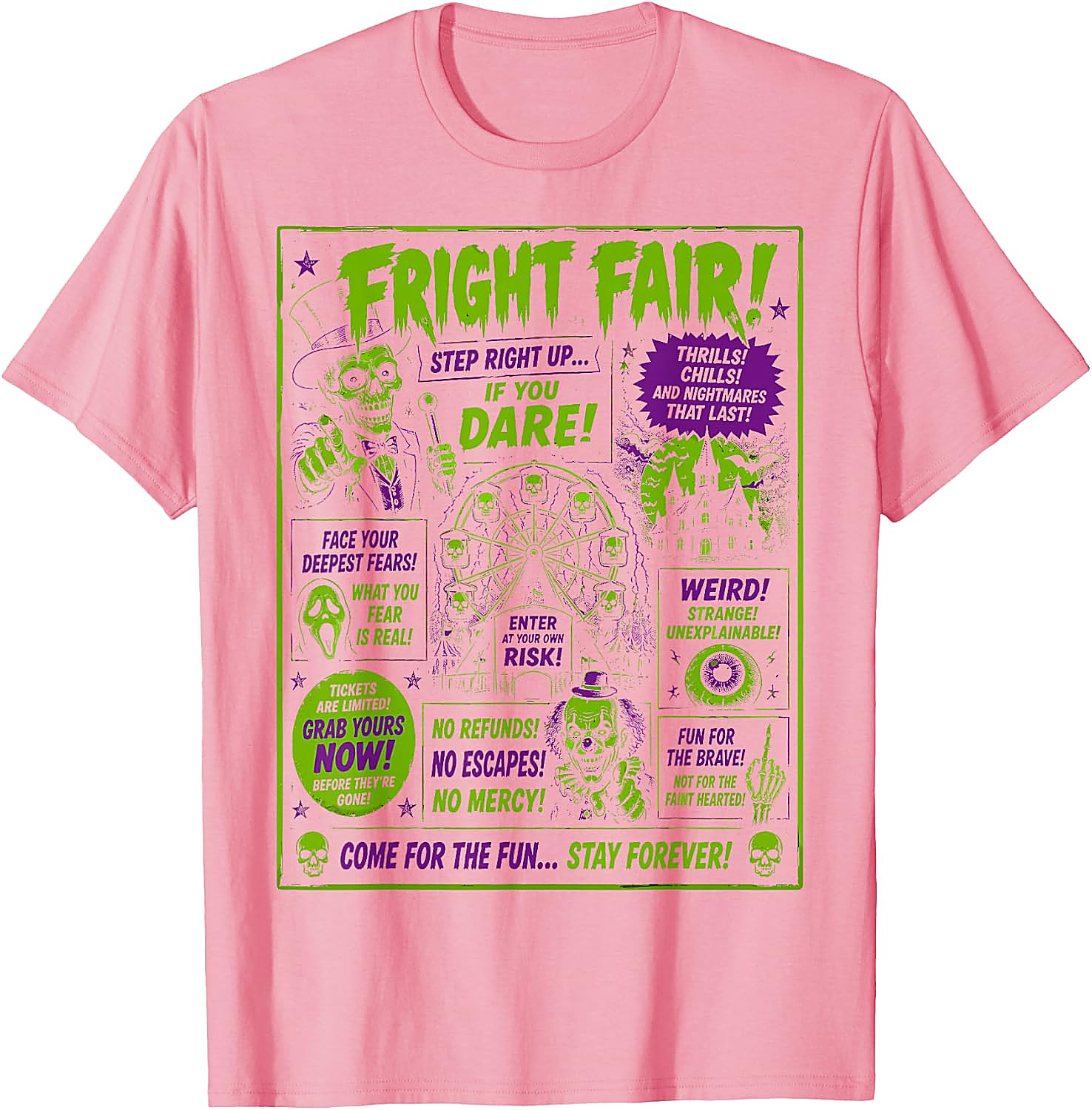 Fright Fair Vintage Halloween T-Shirt | Spooky Horror Tee