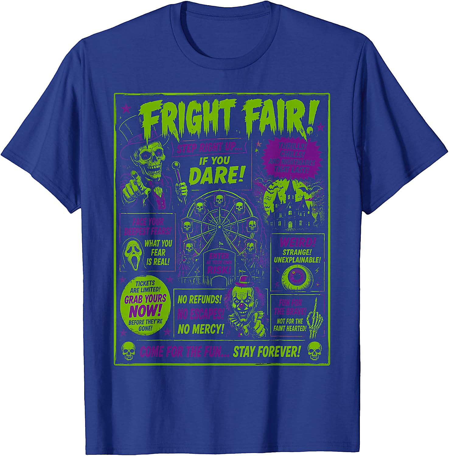 Fright Fair Vintage Halloween T-Shirt | Spooky Horror Tee