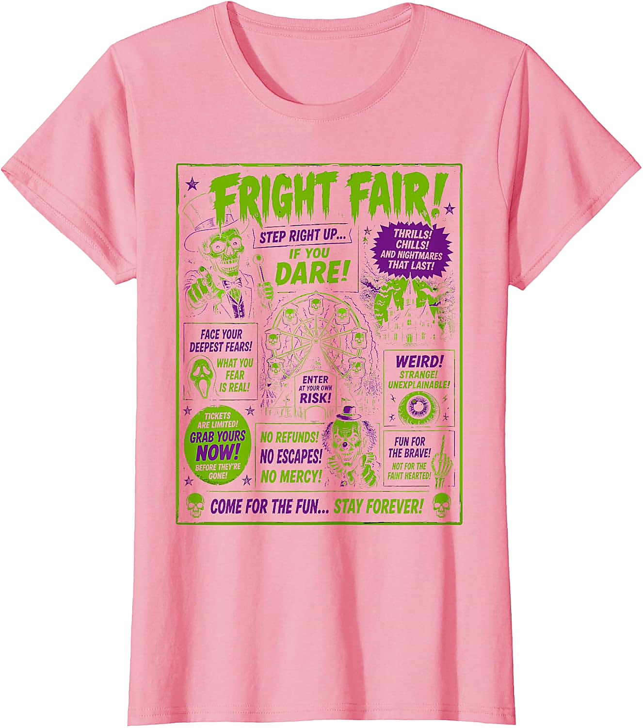 Fright Fair Vintage Halloween T-Shirt | Spooky Horror Tee