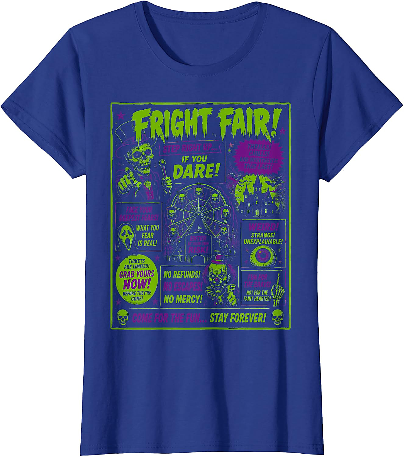 Fright Fair Vintage Halloween T-Shirt | Spooky Horror Tee